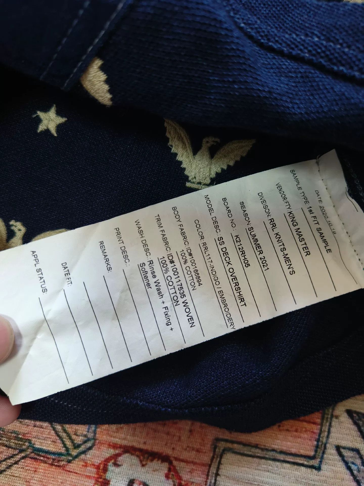 RRL Ralph Lauren RRL Indigo Dyed Short Sleeve T-Shirt Size US M / EU 48-50 / 2 - 8 Thumbnail
