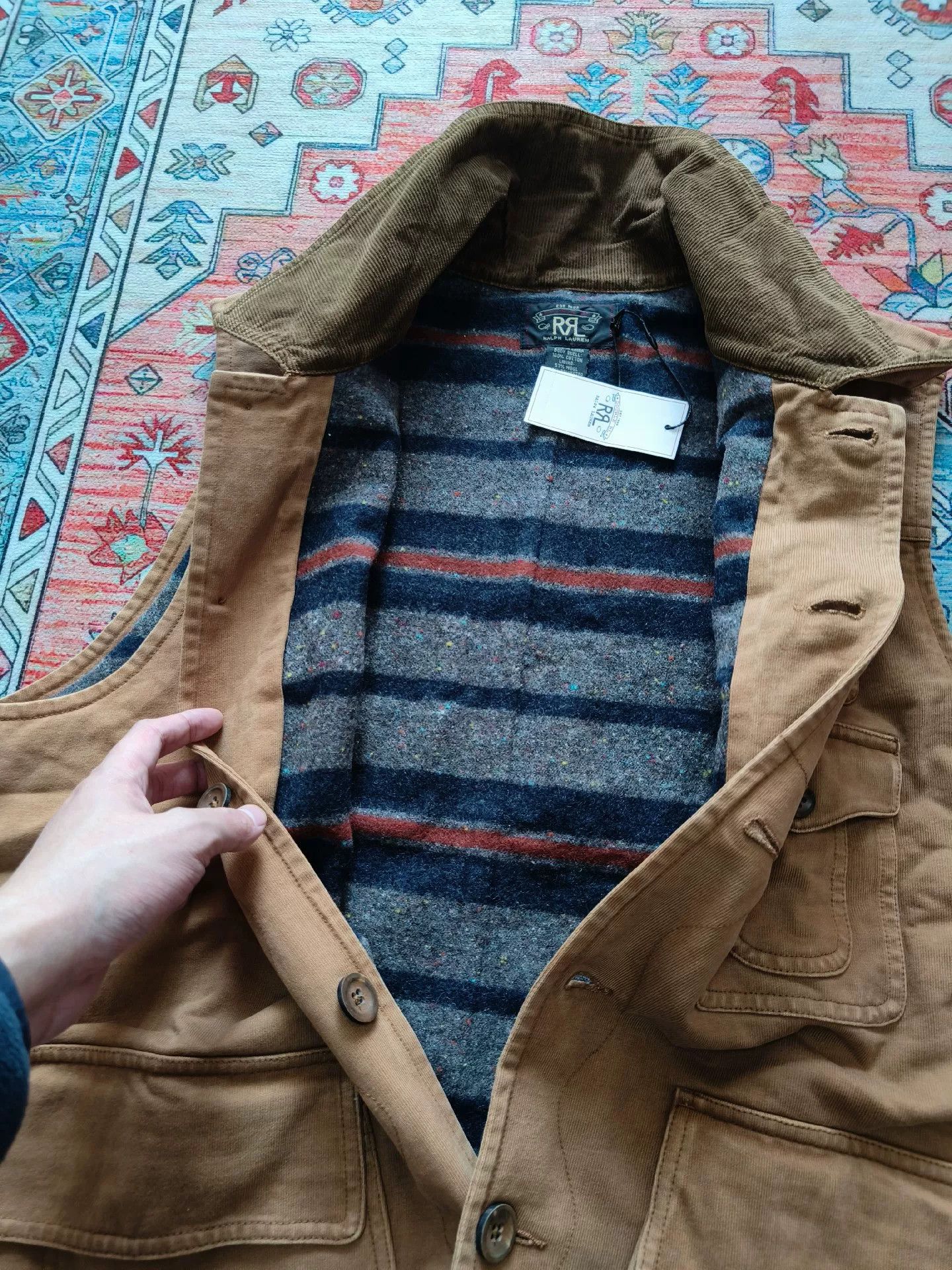RRL Ralph Lauren RRL Western Vest Coat Size US XL / EU 56 / 4 - 5 Thumbnail