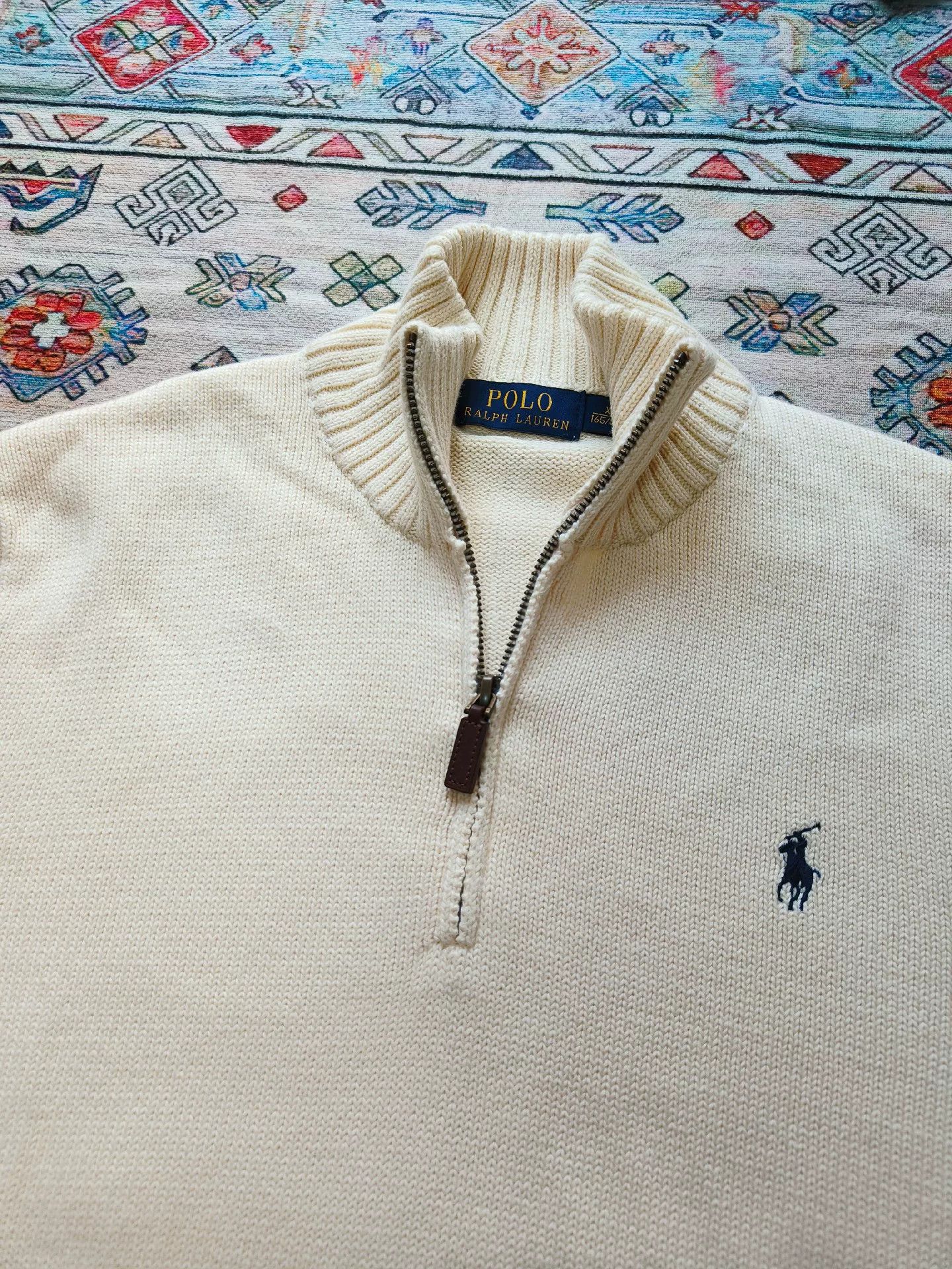 Polo Ralph Lauren Polo Ralph Lauren Half-Zip Knit Sweater Size US S / EU 44-46 / 1 - 2 Thumbnail