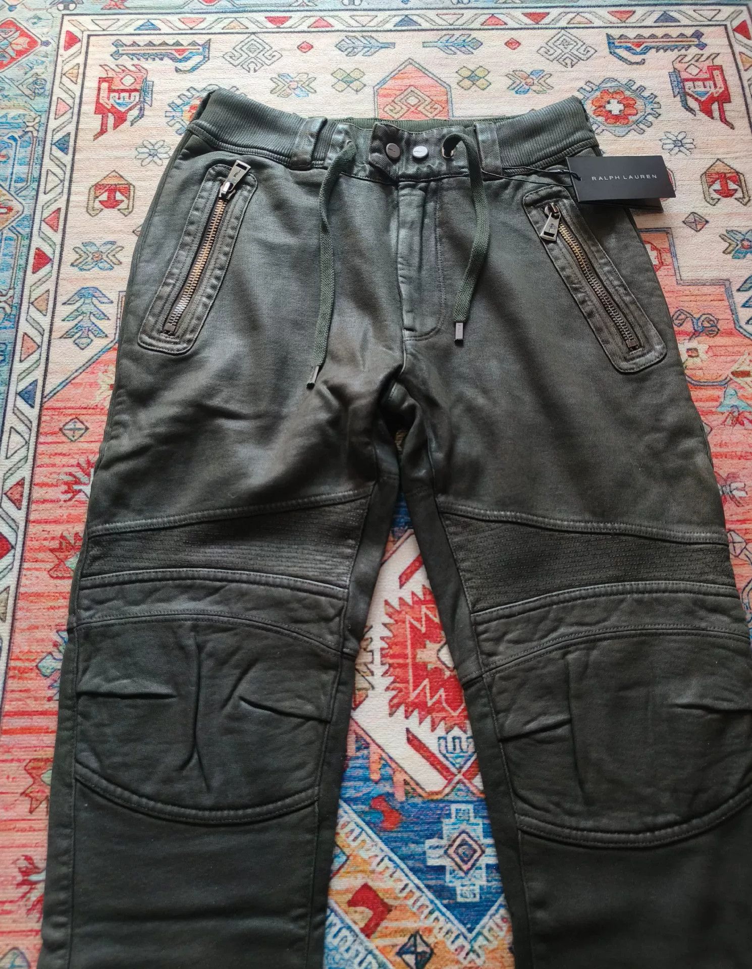 Ralph Lauren Black Label Polo Ralph Lauren Black Label Coated Biker Pants Size US 30 / EU 46 - 2 Thumbnail