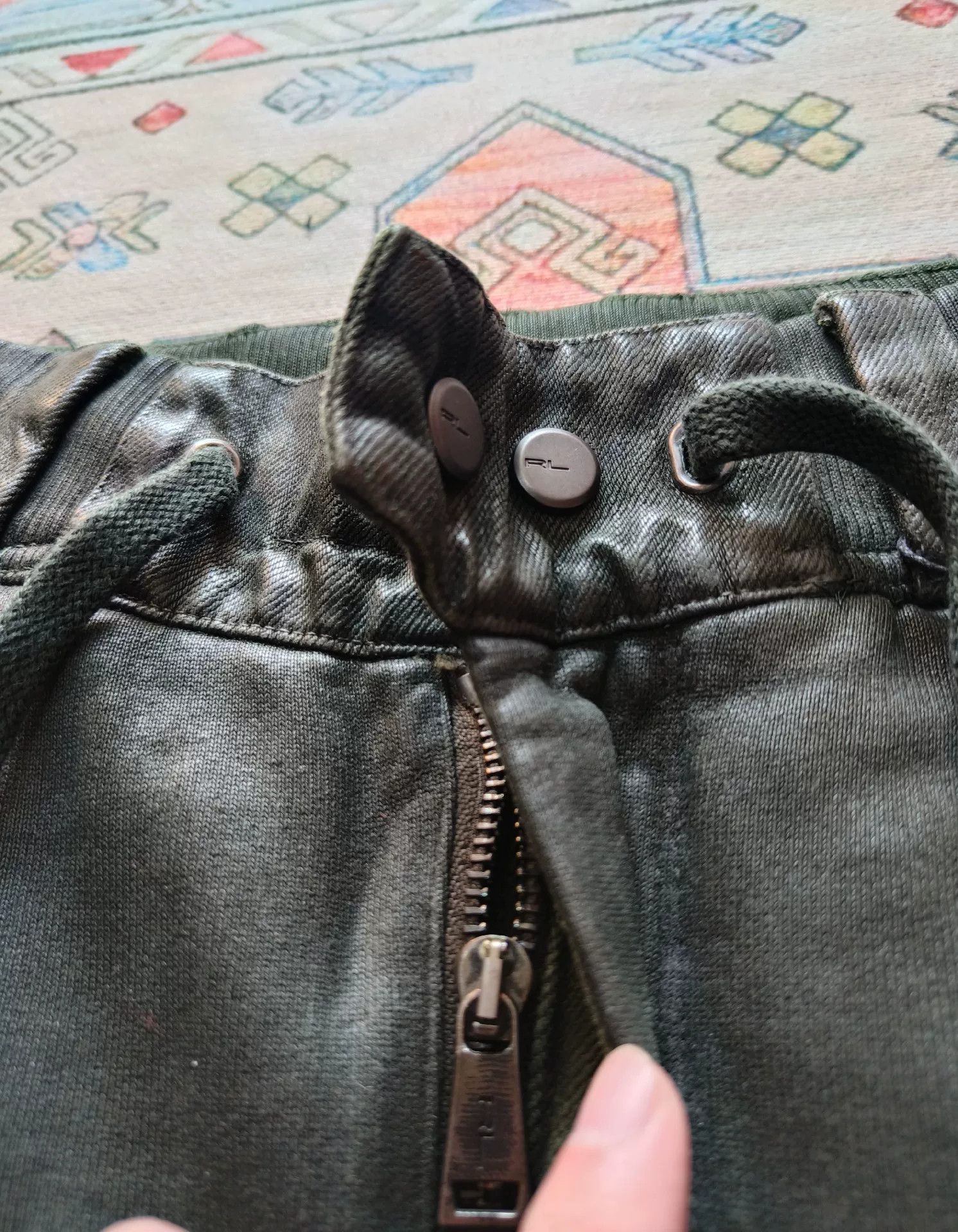 Ralph Lauren Black Label Polo Ralph Lauren Black Label Coated Biker Pants Size US 30 / EU 46 - 5 Thumbnail