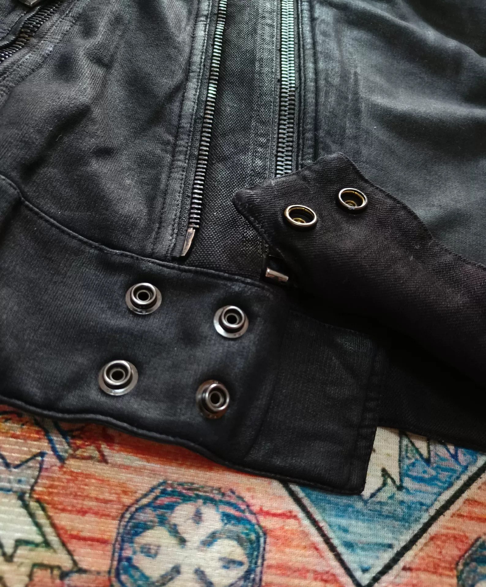 Ralph Lauren Black Label Polo Ralph Lauren Black Label Coated Biker Jacket Size US L / EU 52-54 / 3 - 6 Thumbnail