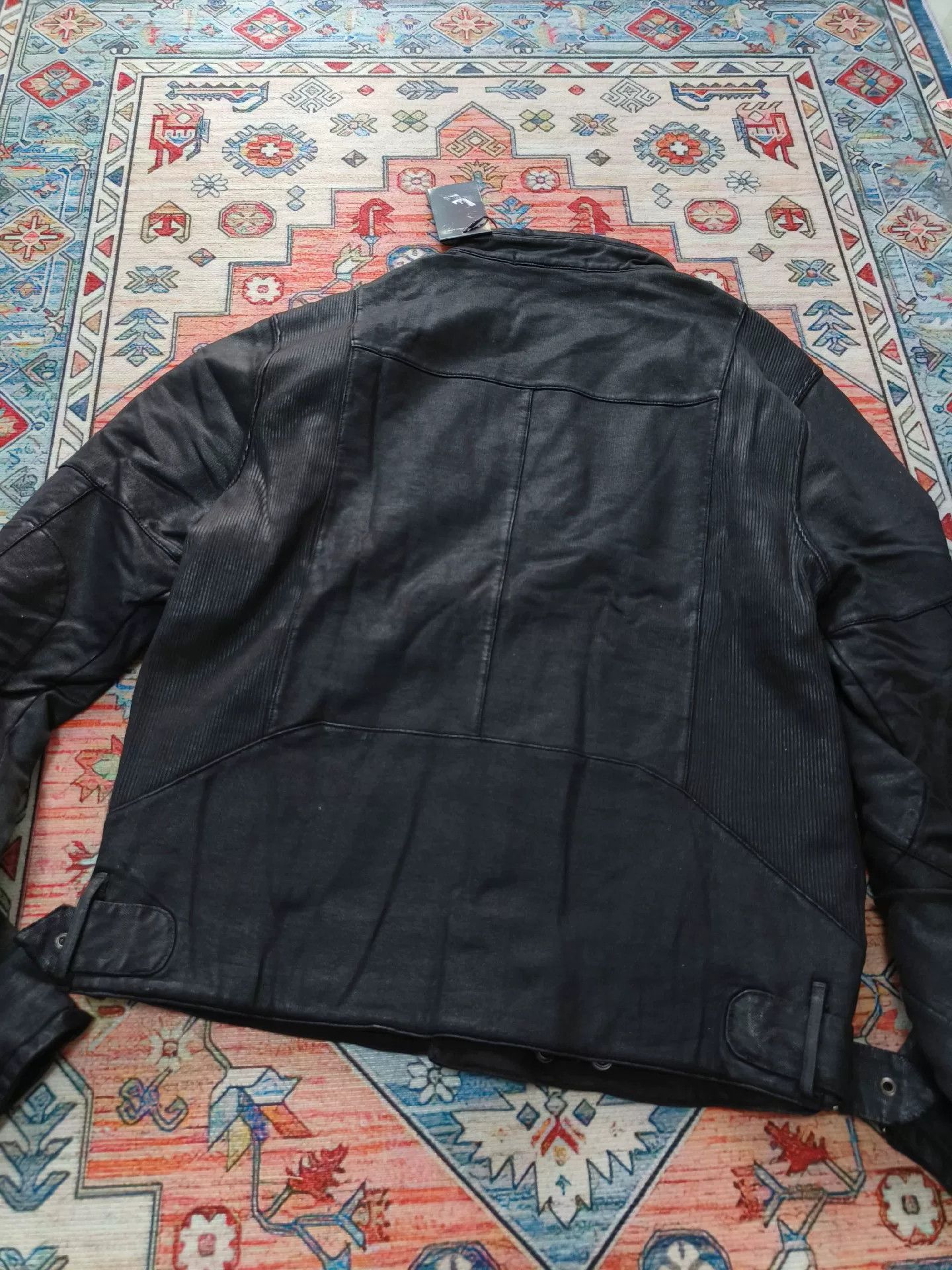 Ralph Lauren Black Label Polo Ralph Lauren Black Label Coated Biker Jacket Size US L / EU 52-54 / 3 - 3 Thumbnail