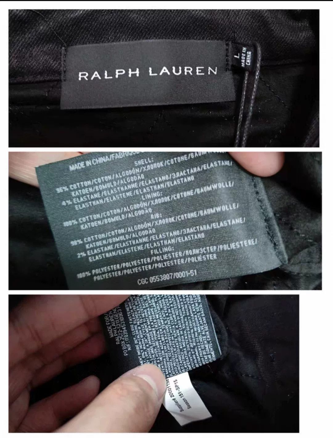 Ralph Lauren Black Label Polo Ralph Lauren Black Label Coated Biker Jacket Size US L / EU 52-54 / 3 - 9 Thumbnail