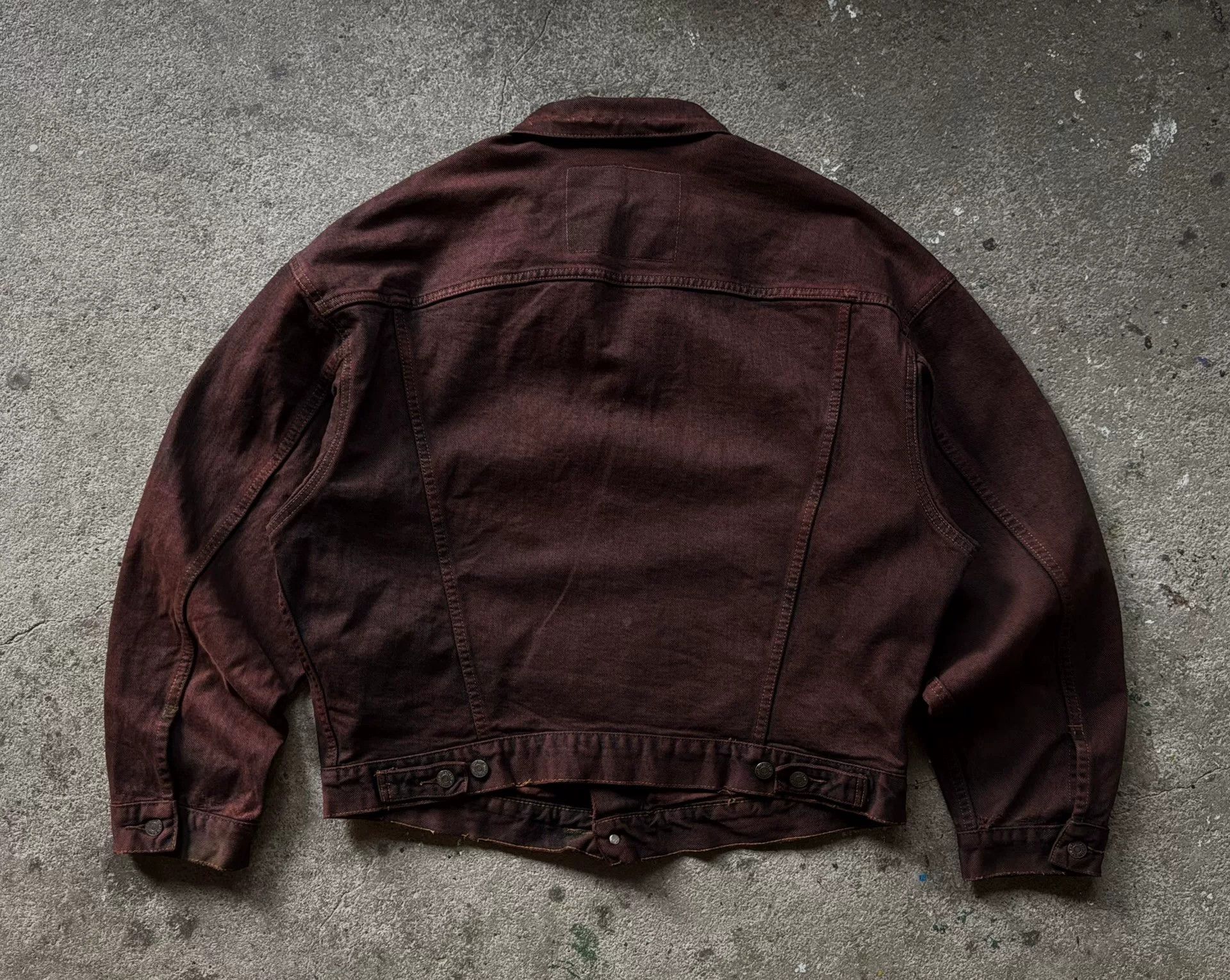 Vintage Vintage 90s Levis Boxy Denim Jacket Size US XXL / EU 58 / 5 - 7 Thumbnail