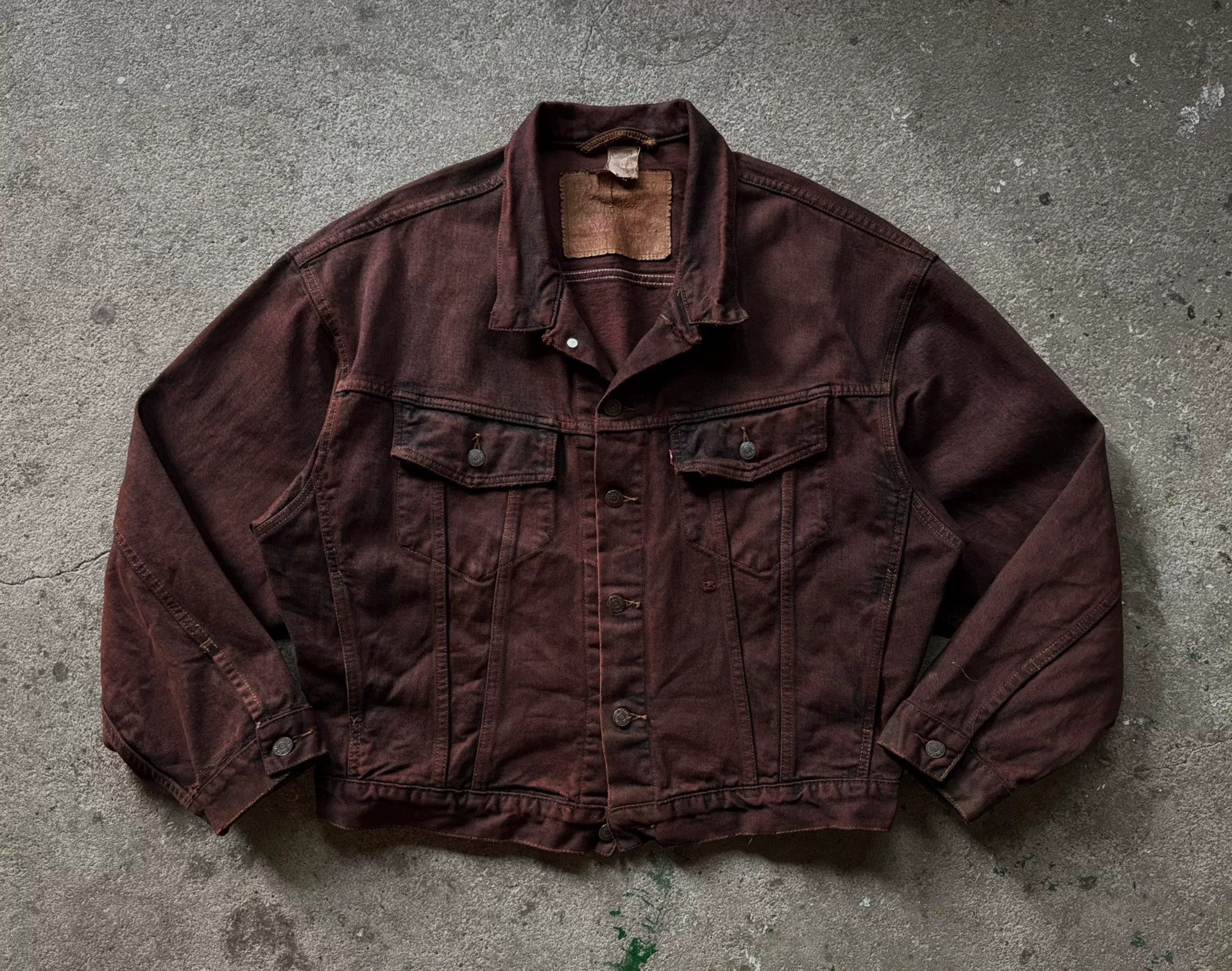 Vintage Vintage 90s Levis Boxy Denim Jacket Size US XXL / EU 58 / 5 - 4 Thumbnail