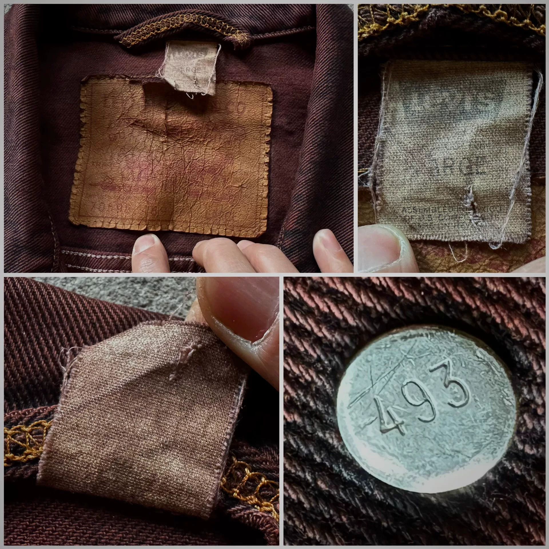 Vintage Vintage 90s Levis Boxy Denim Jacket Size US XXL / EU 58 / 5 - 6 Thumbnail