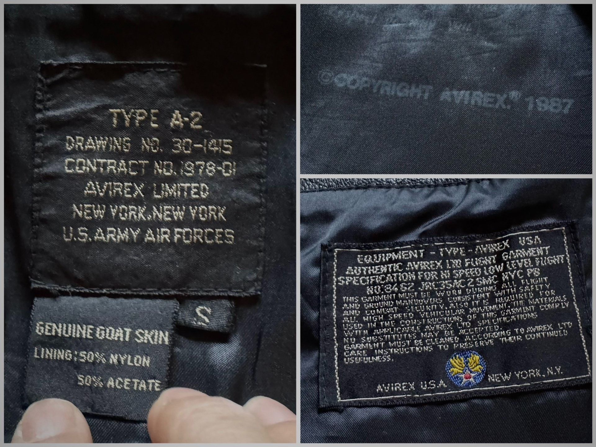 Vintage Vintage Avirex A2 Flight Leather Jacket Size US S / EU 44-46 / 1 - 4 Thumbnail