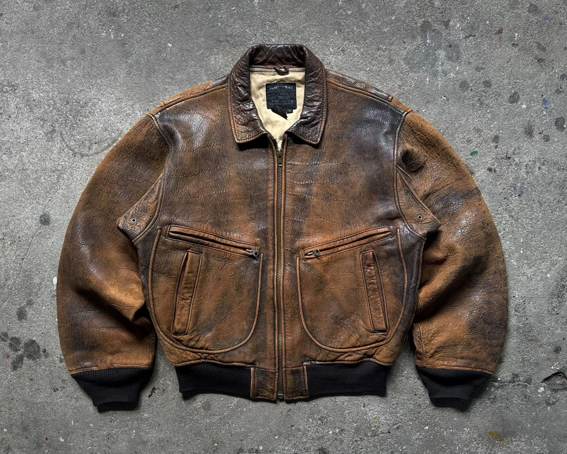 Vintage Vintage Avirex G2 1987 Flight Jacket Size US M / EU 48-50 / 2 - 2 Thumbnail