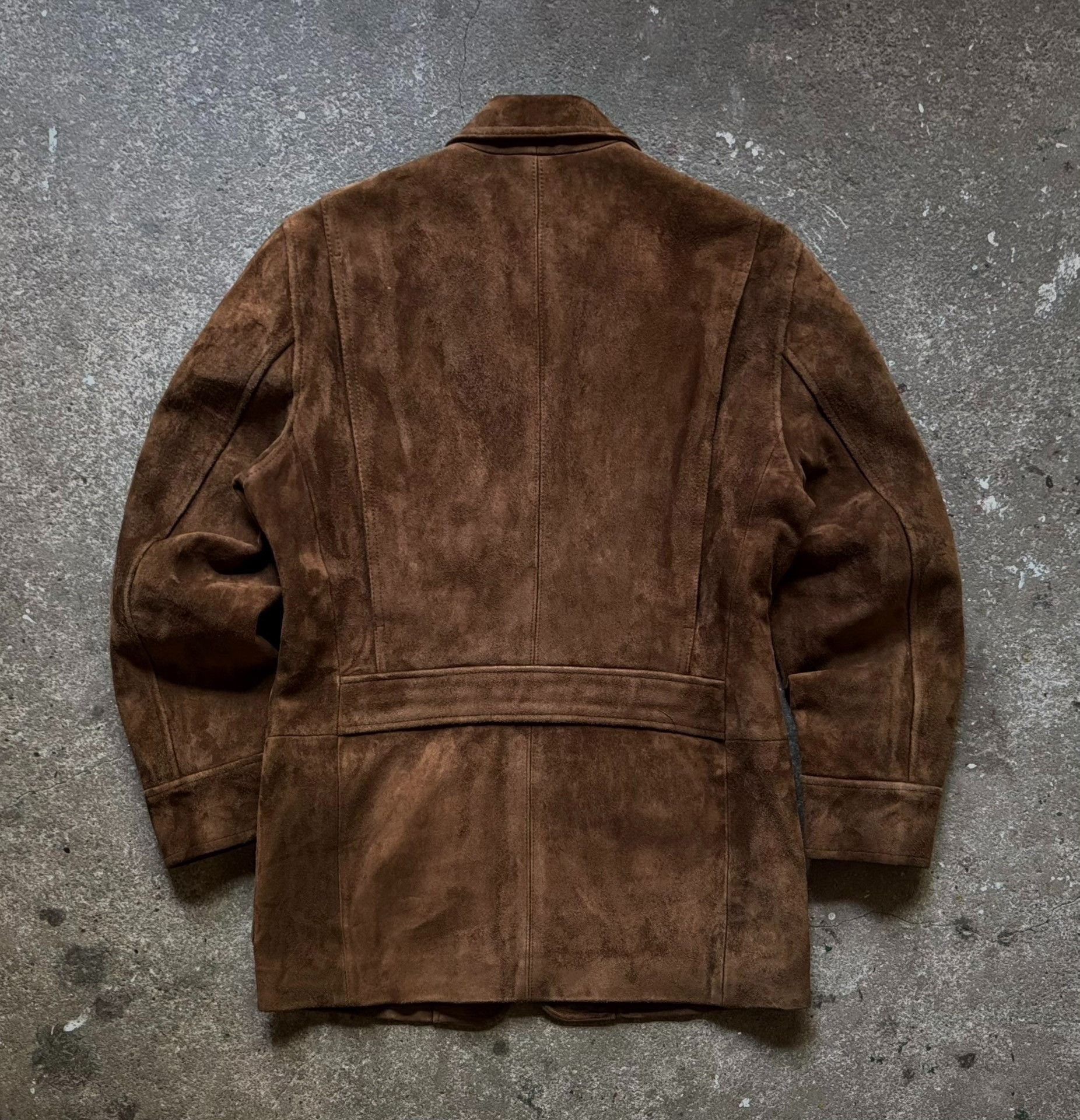 Vintage Vintage Ralph Lauren Suede Leather Blazer Size US M / EU 48-50 / 2 - 7 Thumbnail
