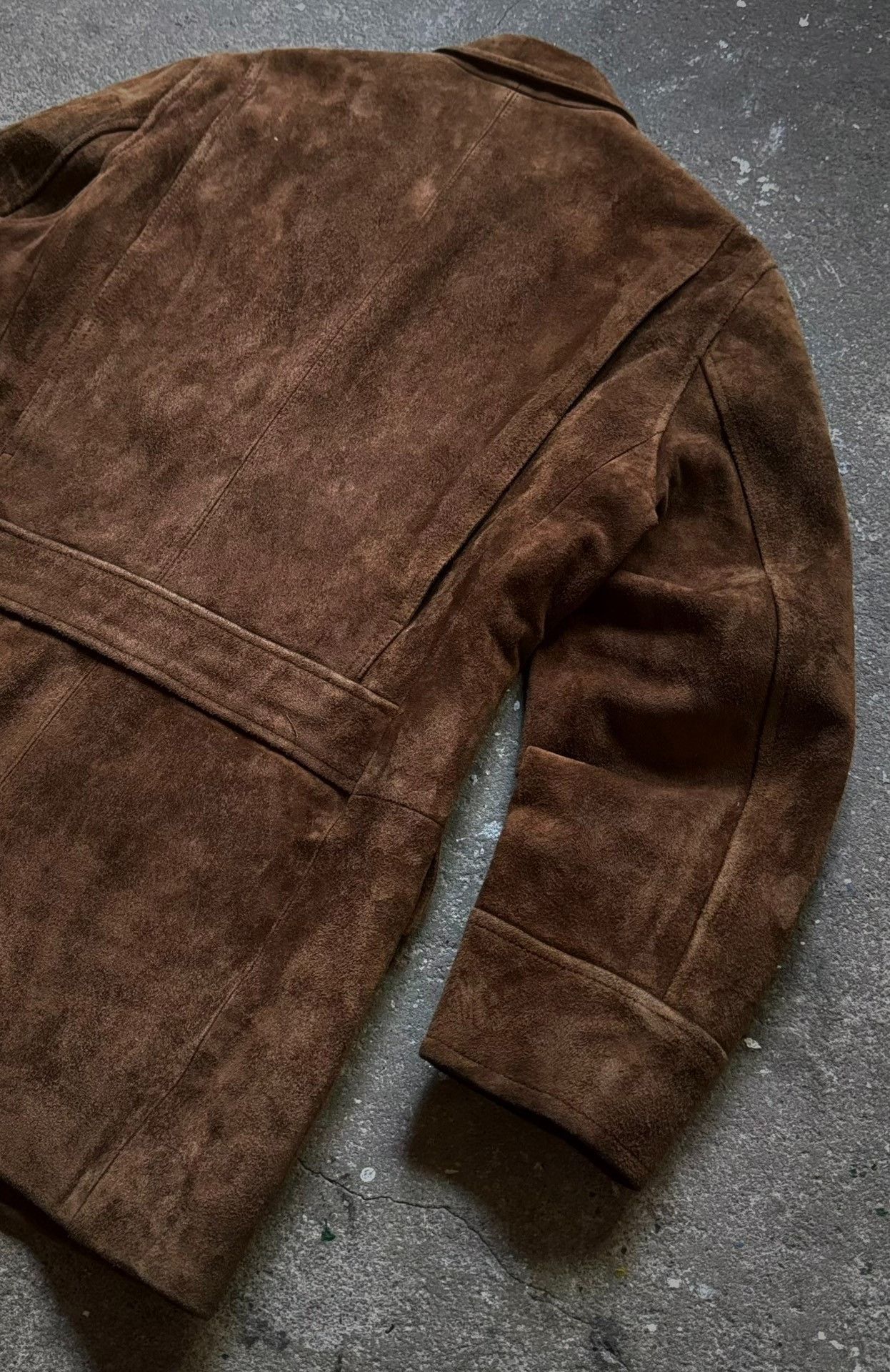 Vintage Vintage Ralph Lauren Suede Leather Blazer Size US M / EU 48-50 / 2 - 6 Thumbnail