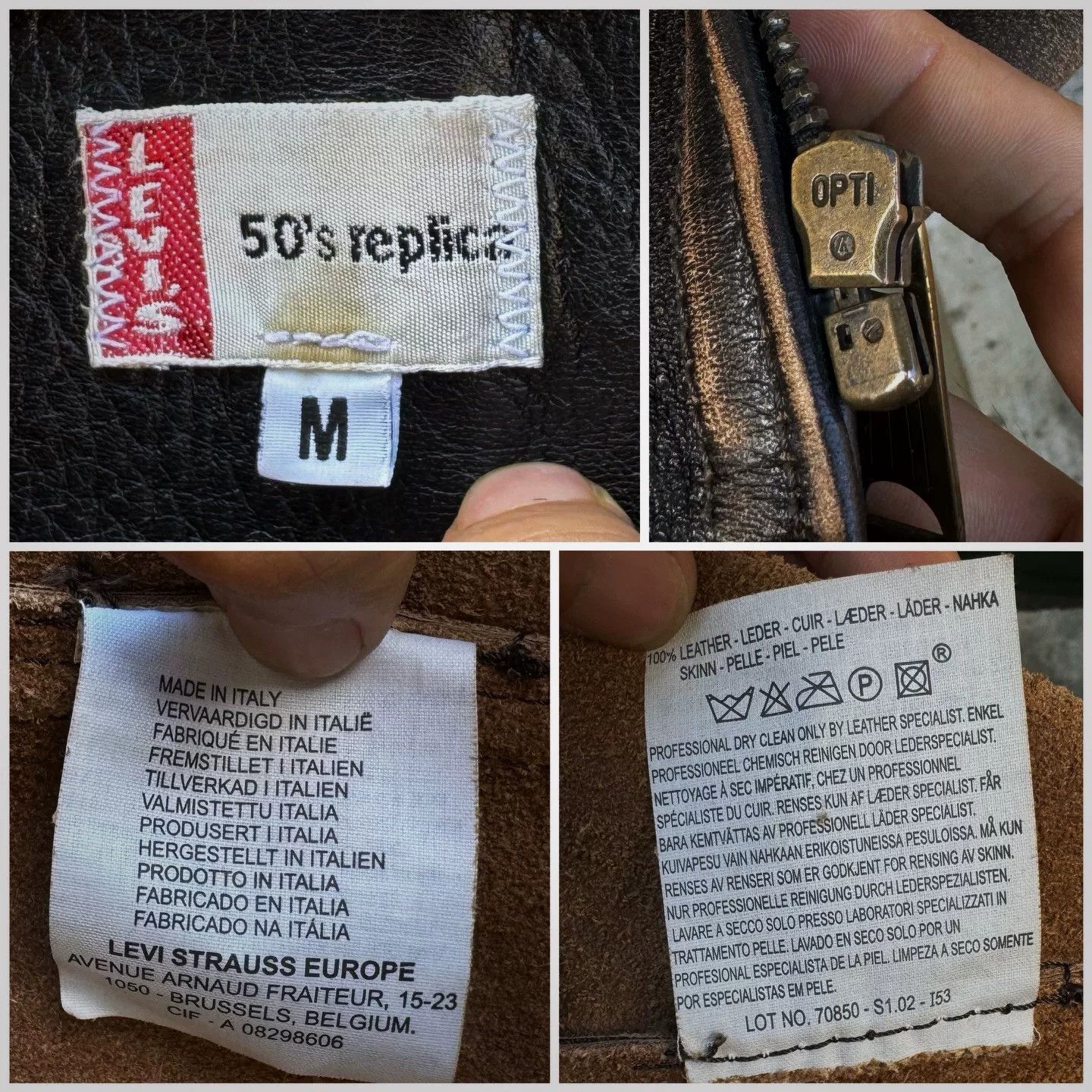 Levi's Vintage Clothing Levi's LVC 50s Replica Leather Jacket Size US M / EU 48-50 / 2 - 5 Thumbnail