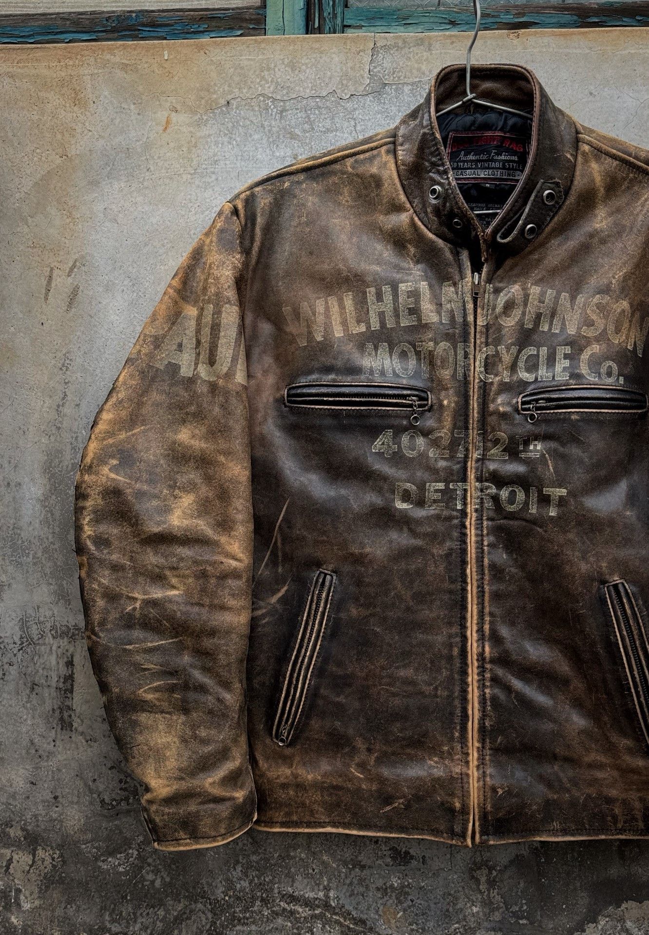 Vintage Vintage Dogfight Leather Jacket Size US M / EU 48-50 / 2 - 2 Thumbnail