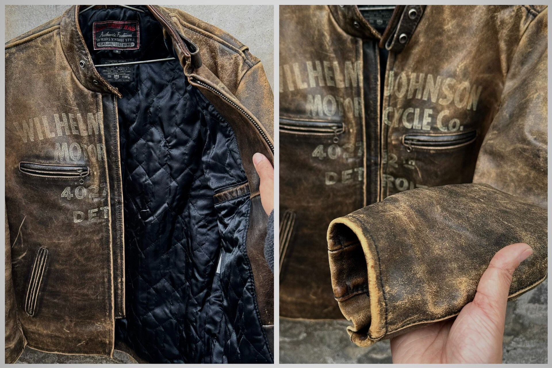 Vintage Vintage Dogfight Leather Jacket Size US M / EU 48-50 / 2 - 3 Thumbnail