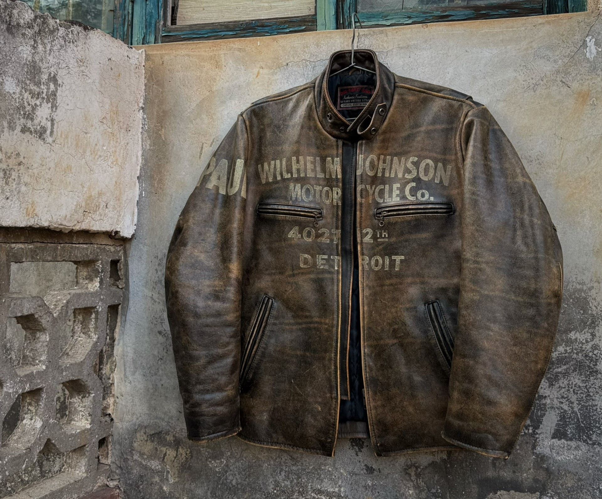 Vintage Vintage Dogfight Leather Jacket Size US M / EU 48-50 / 2 - 2 Thumbnail