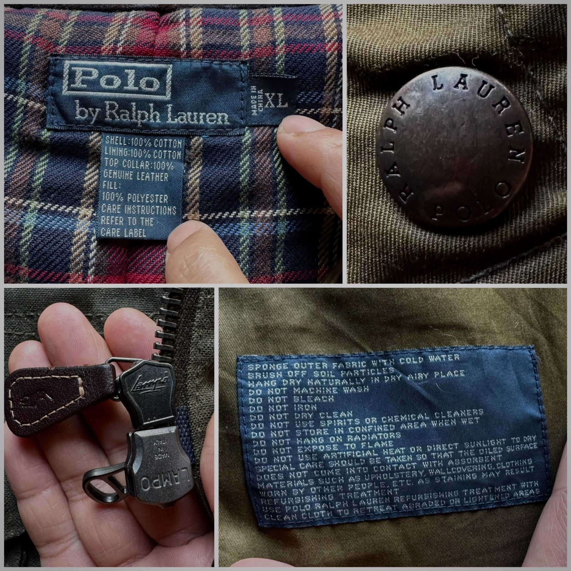 Vintage Vintage Polo Ralph Lauren Oilcloth Hunting Jacket Size US XL / EU 56 / 4 - 5 Thumbnail