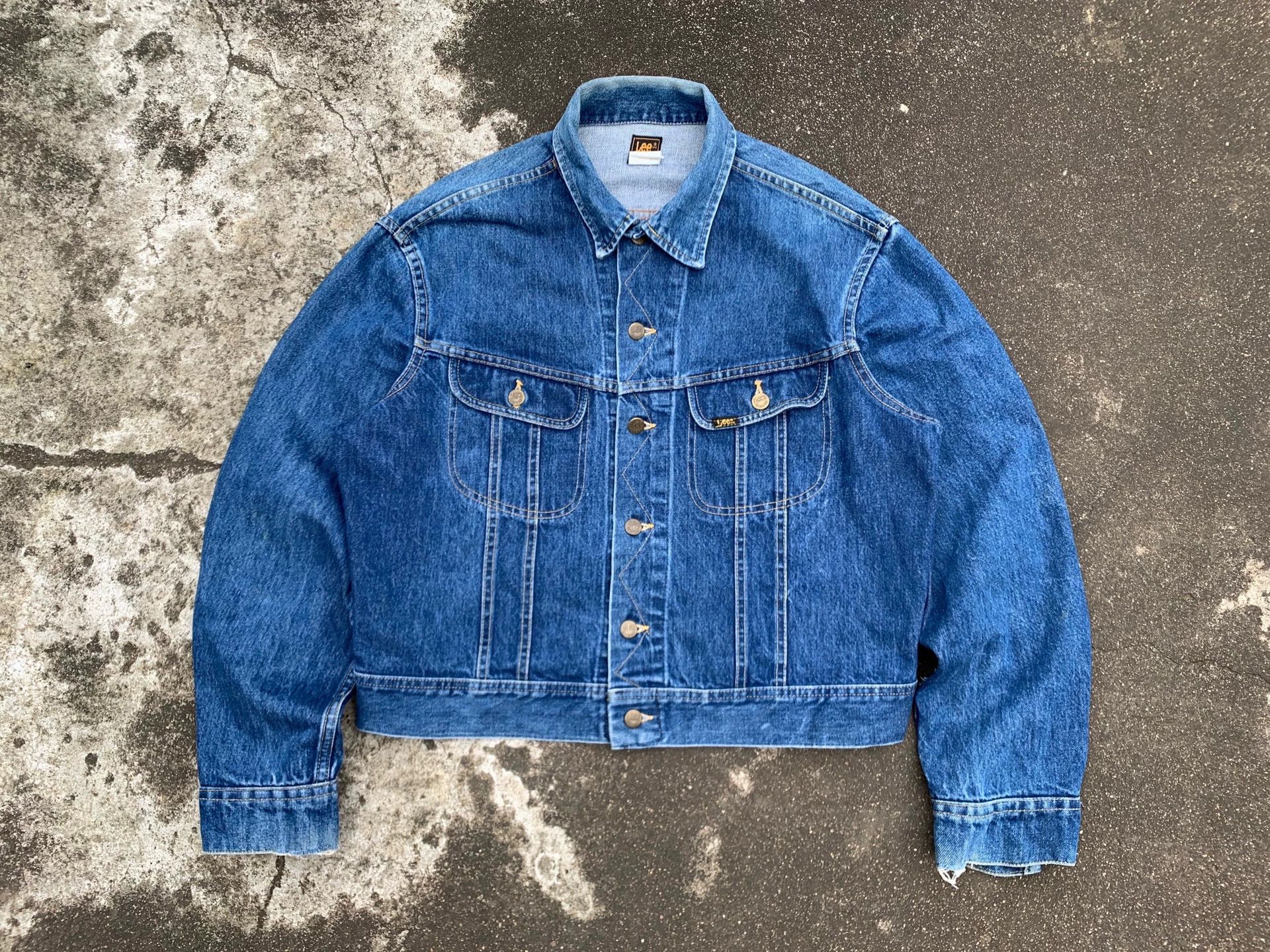Vintage Vintage 1980s Lee High-Waist Denim Jacket Size US XXL / EU 58 / 5 - 2 Thumbnail