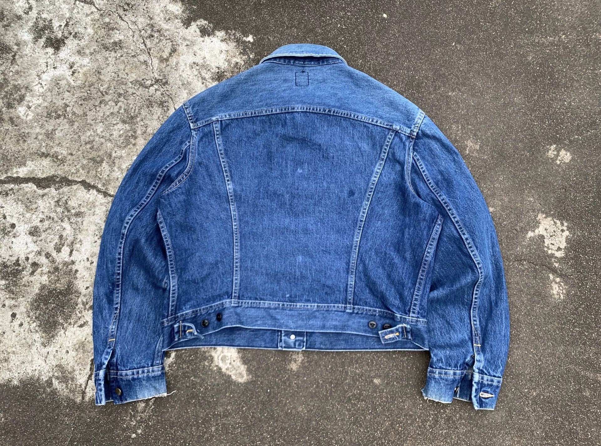 Vintage Vintage 1980s Lee High-Waist Denim Jacket Size US XXL / EU 58 / 5 - 5 Thumbnail