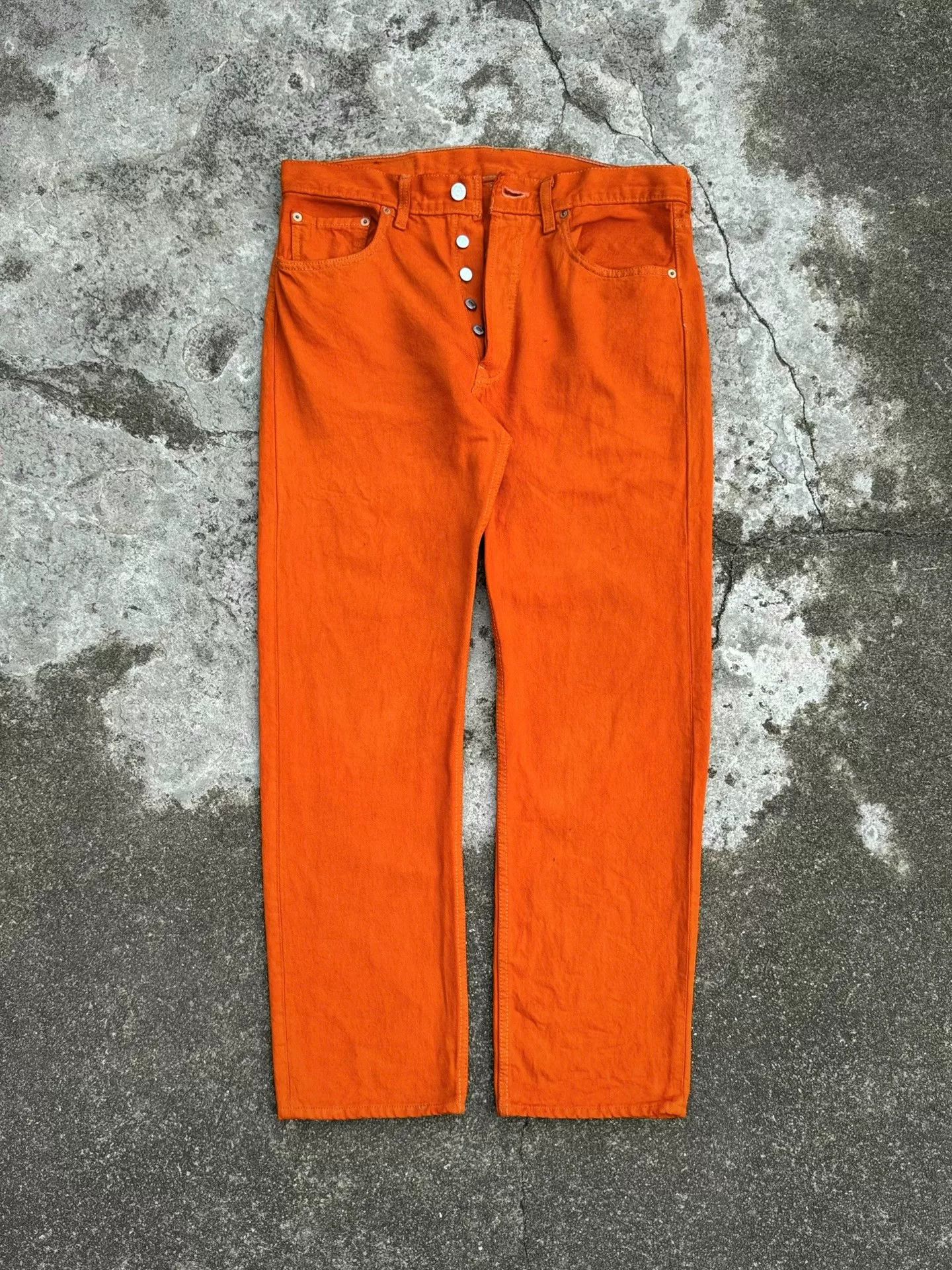 Vintage Vintage Levi's 501 American Straight Jeans Size US 32 / EU 48 - 4 Thumbnail