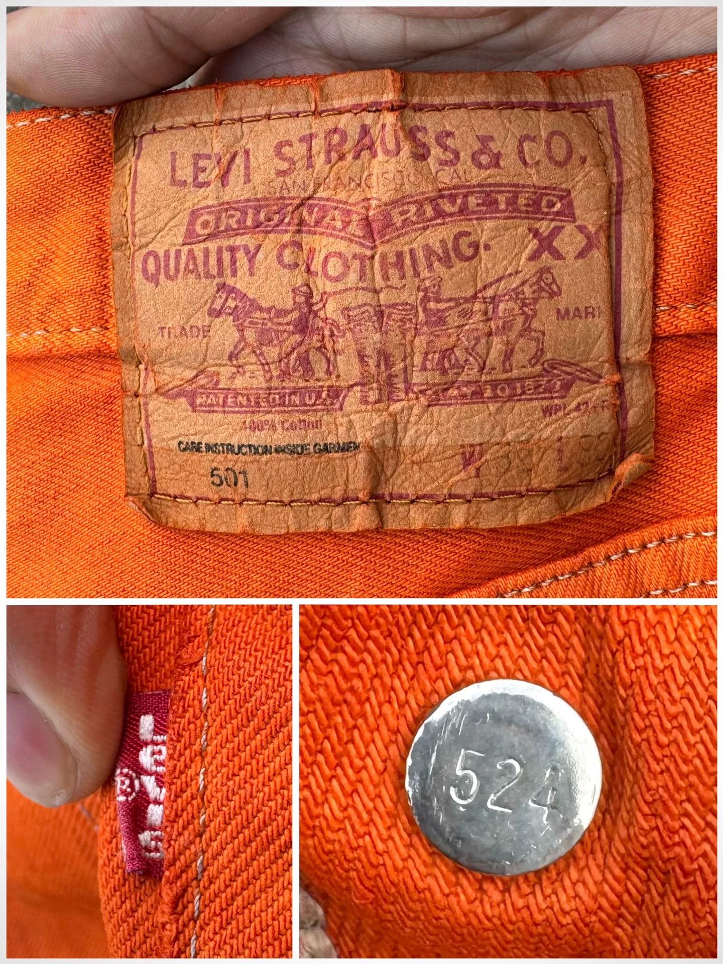 Vintage Vintage Levi's 501 American Straight Jeans Size US 32 / EU 48 - 6 Thumbnail