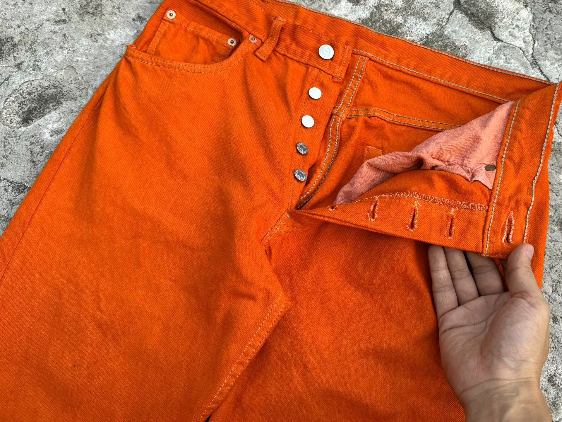 Vintage Vintage Levi's 501 American Straight Jeans Size US 32 / EU 48 - 5 Thumbnail