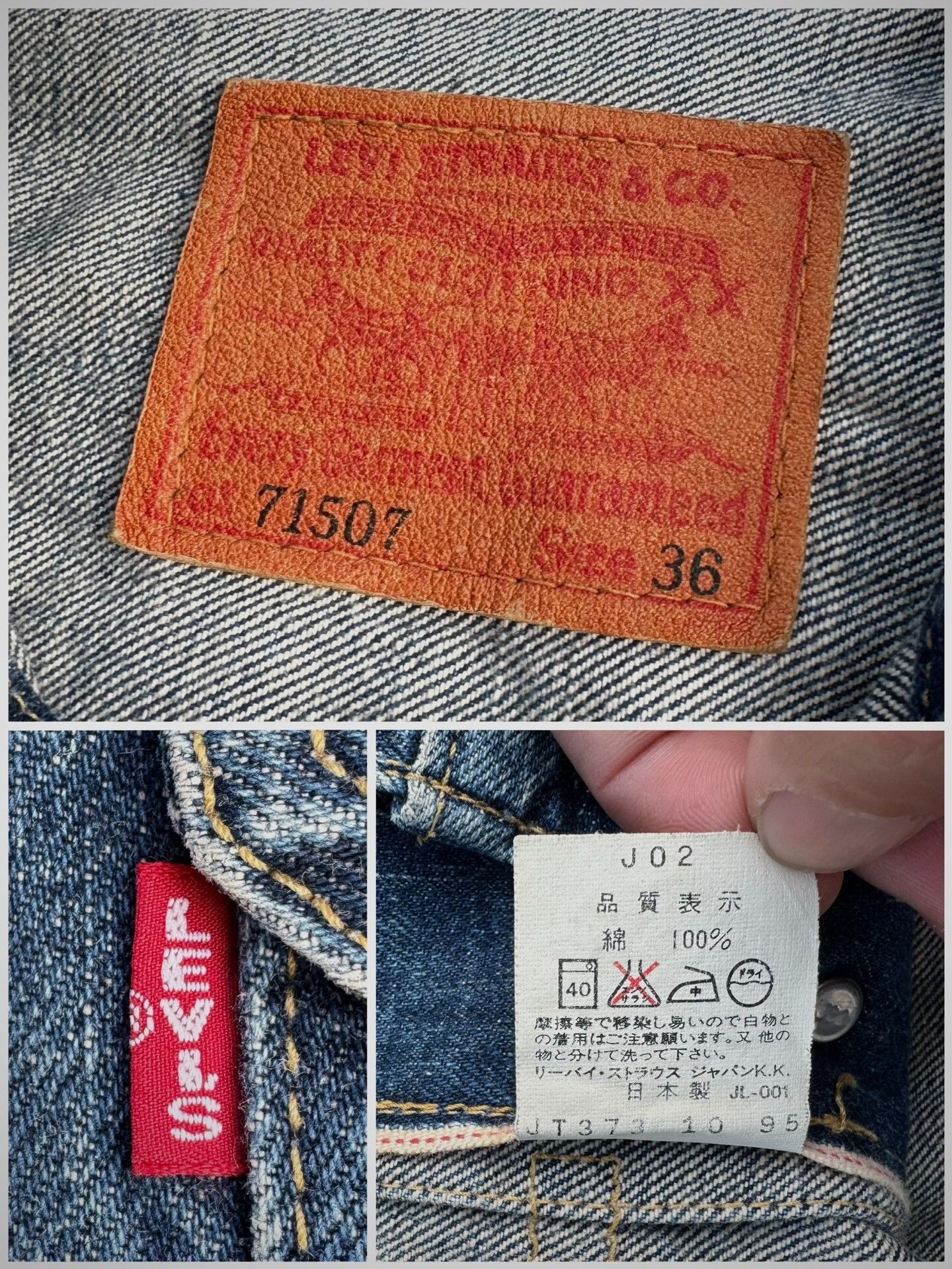 Vintage Vintage Levis LVC 507xx Denim Jacket Size US M / EU 48-50 / 2 - 5 Thumbnail