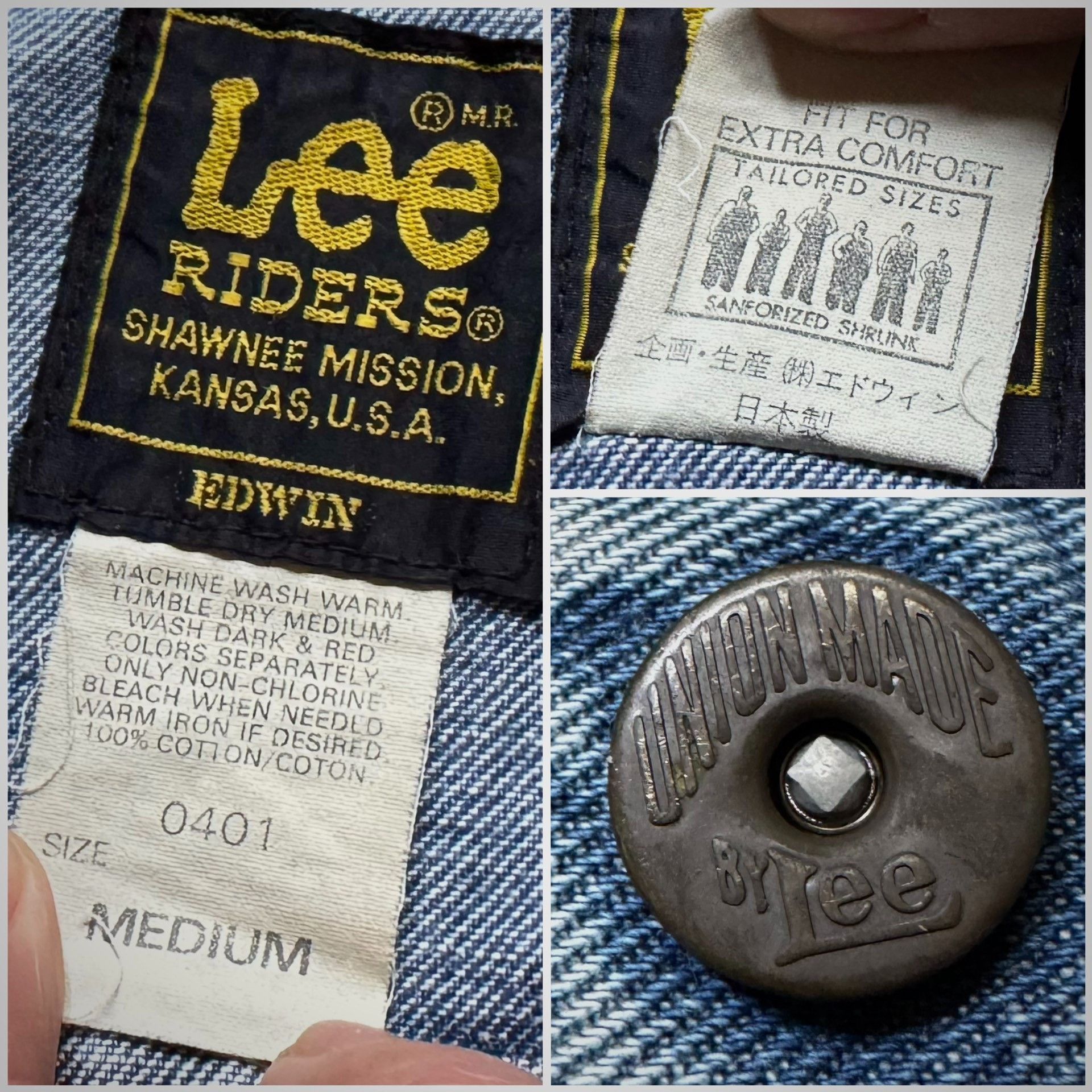 Vintage Vintage Lee Riders Denim Jacket Size US M / EU 48-50 / 2 - 6 Thumbnail