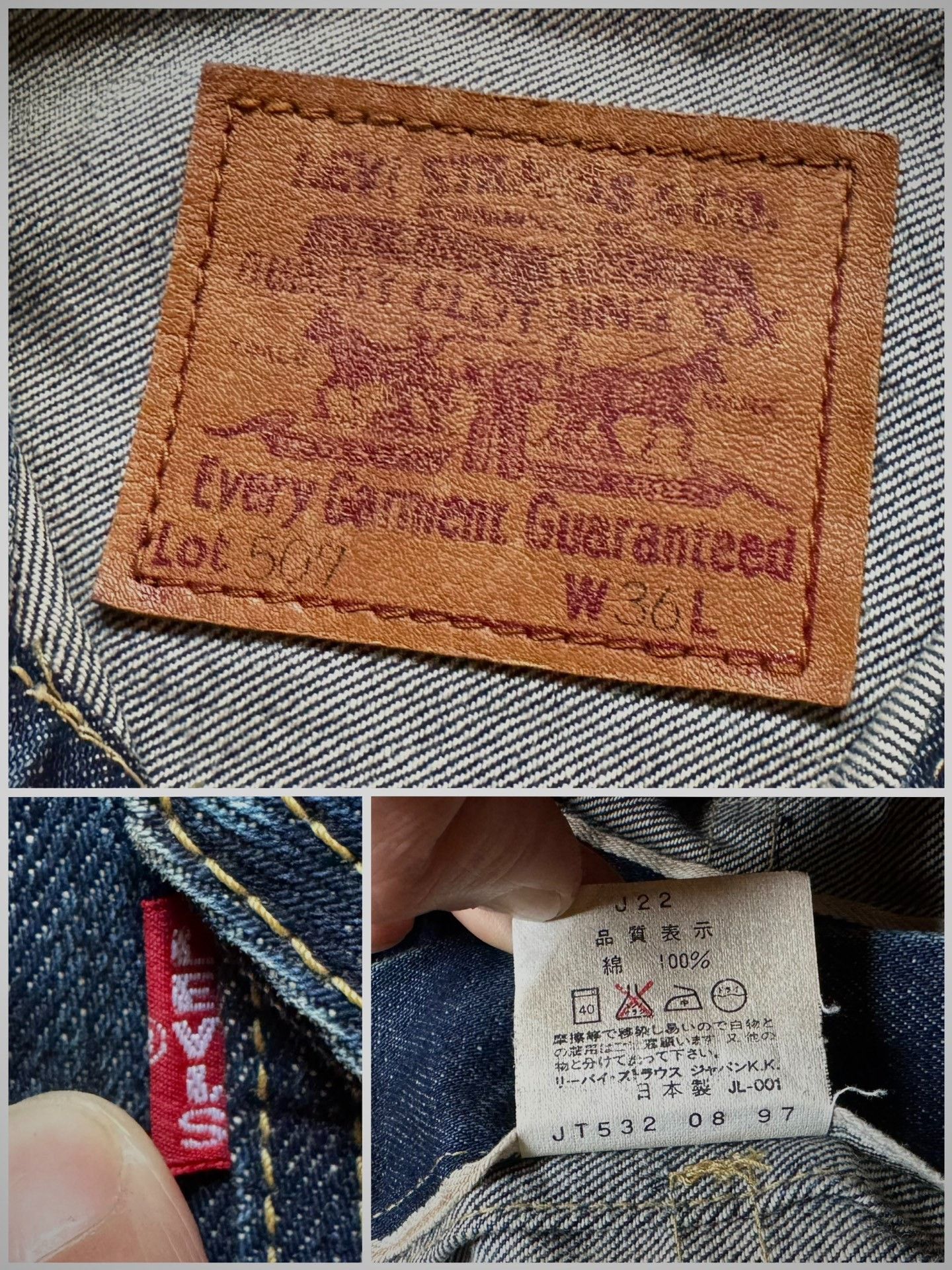 Vintage Vintage Levi's LVC 507xx Denim Jacket Size US L / EU 52-54 / 3 - 6 Thumbnail