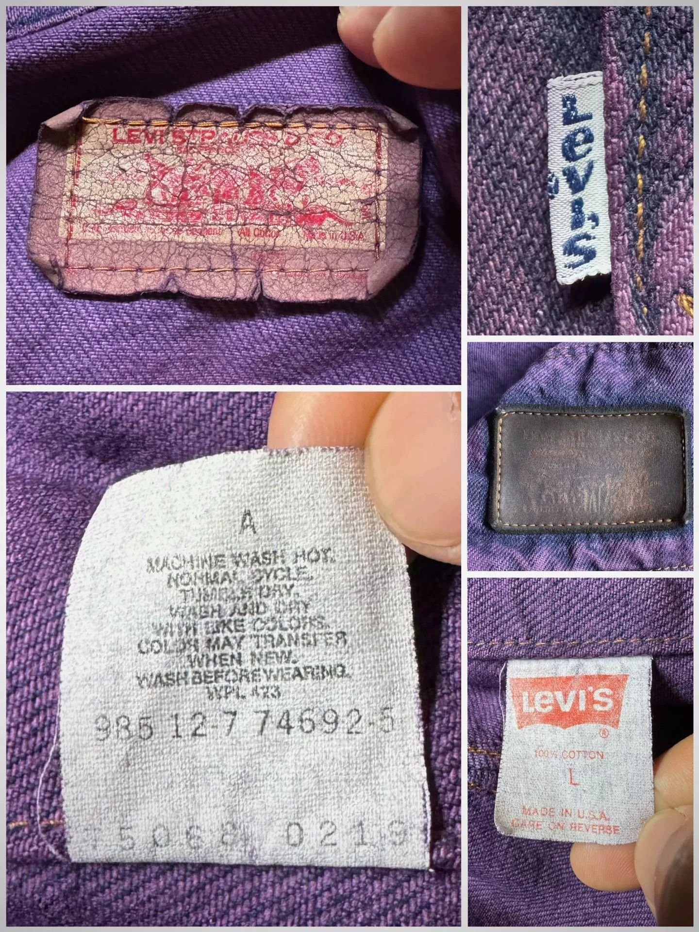 Vintage Vintage 1987 Levi's American Oversized Denim Jacket Size US XXL / EU 58 / 5 - 3 Thumbnail
