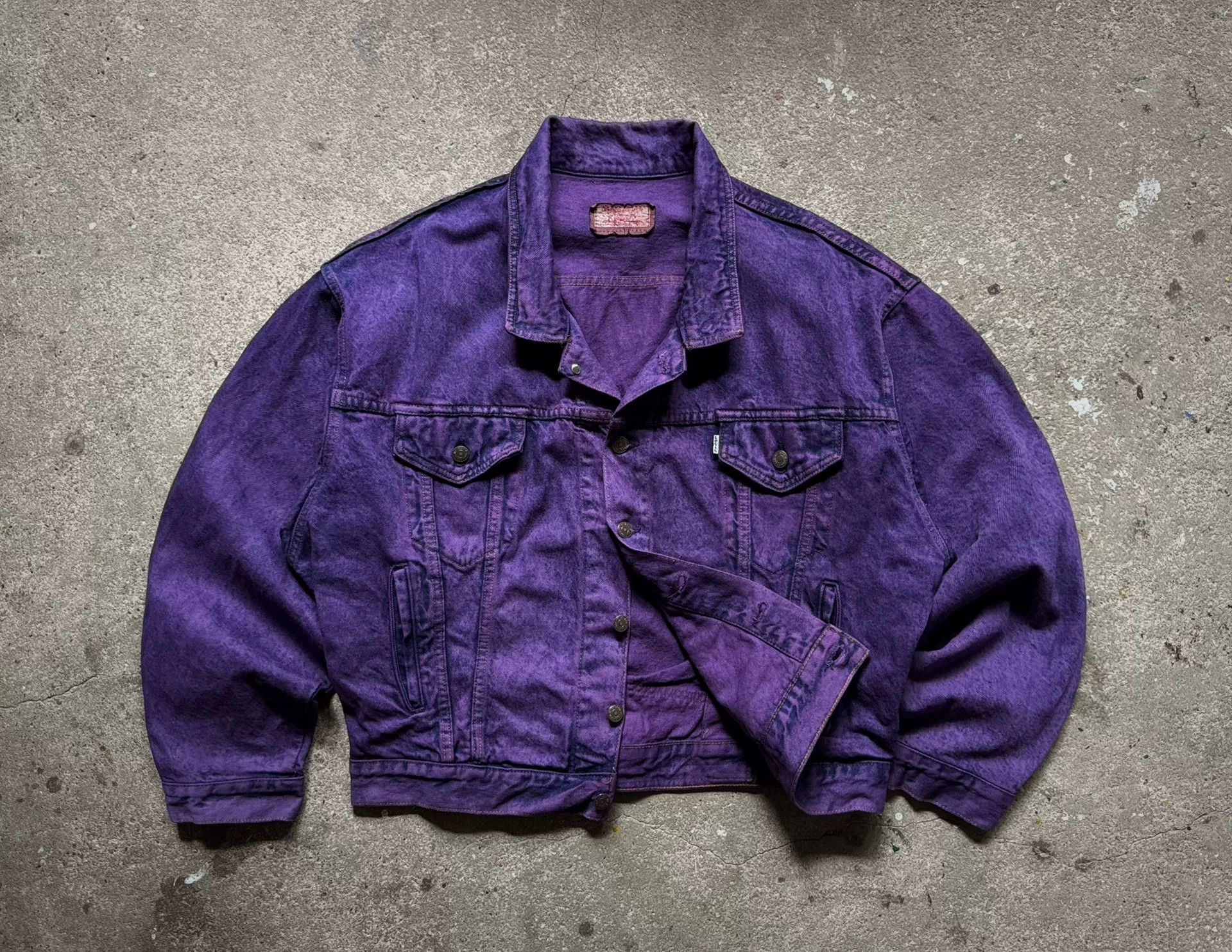 Vintage Vintage 1987 Levi's American Oversized Denim Jacket Size US XXL / EU 58 / 5 - 5 Thumbnail