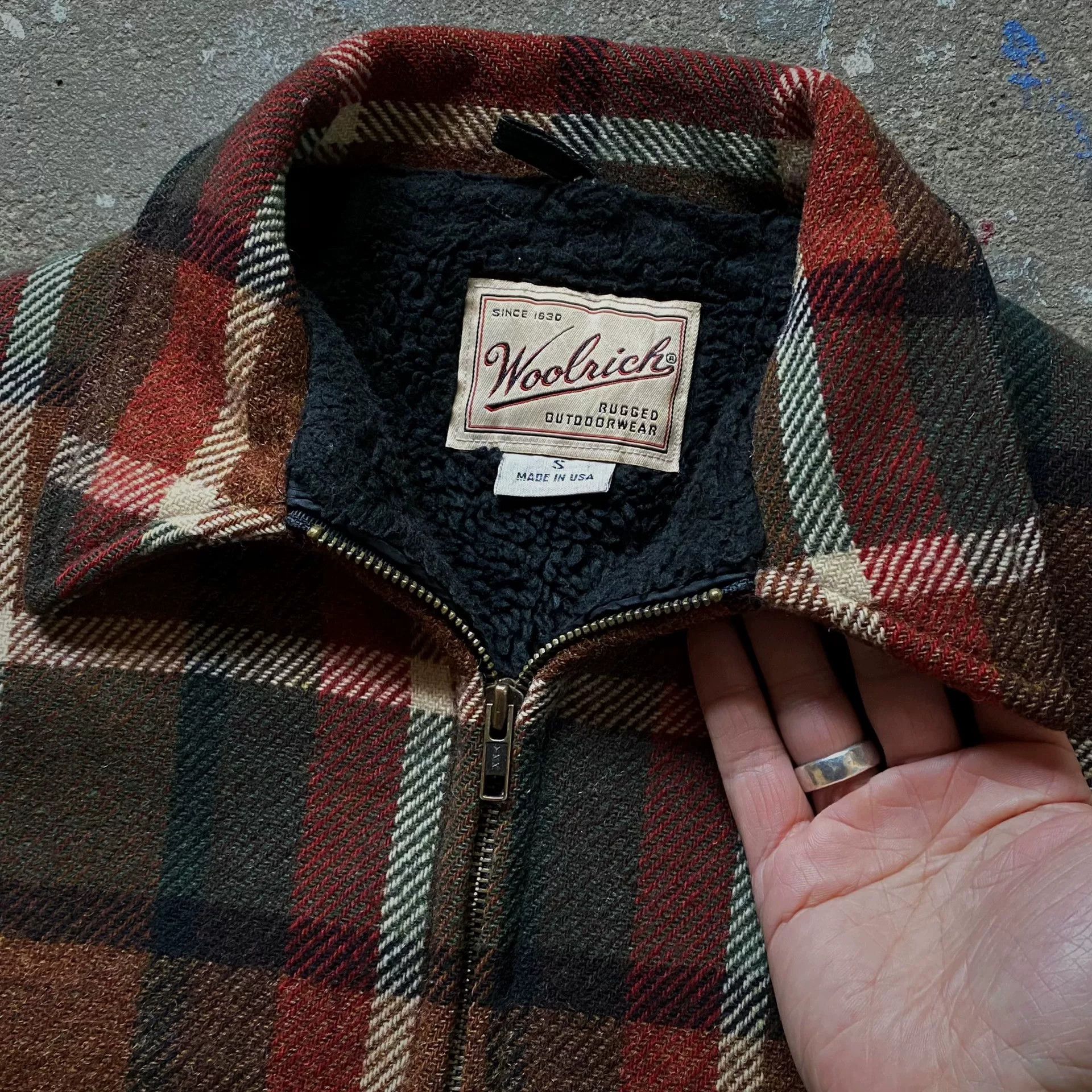 Vintage Vintage Woolrich 1980s Wool Jacket Size US S / EU 44-46 / 1 - 2 Thumbnail