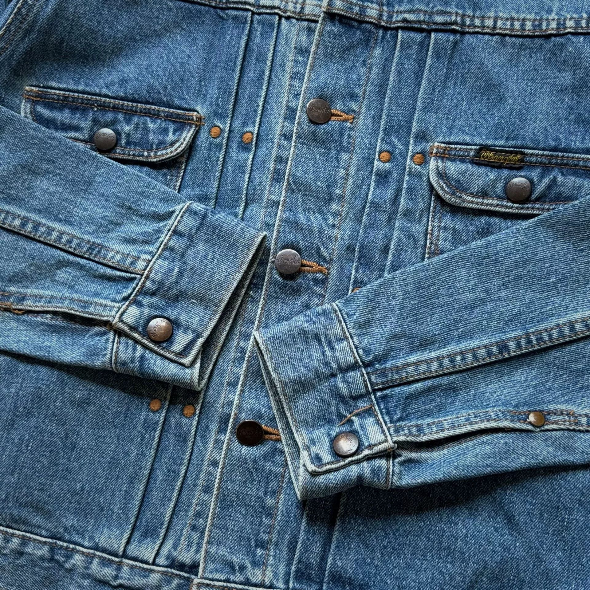Vintage Vintage Wrangler 11MJ Denim Jacket Size US S / EU 44-46 / 1 - 6 Thumbnail