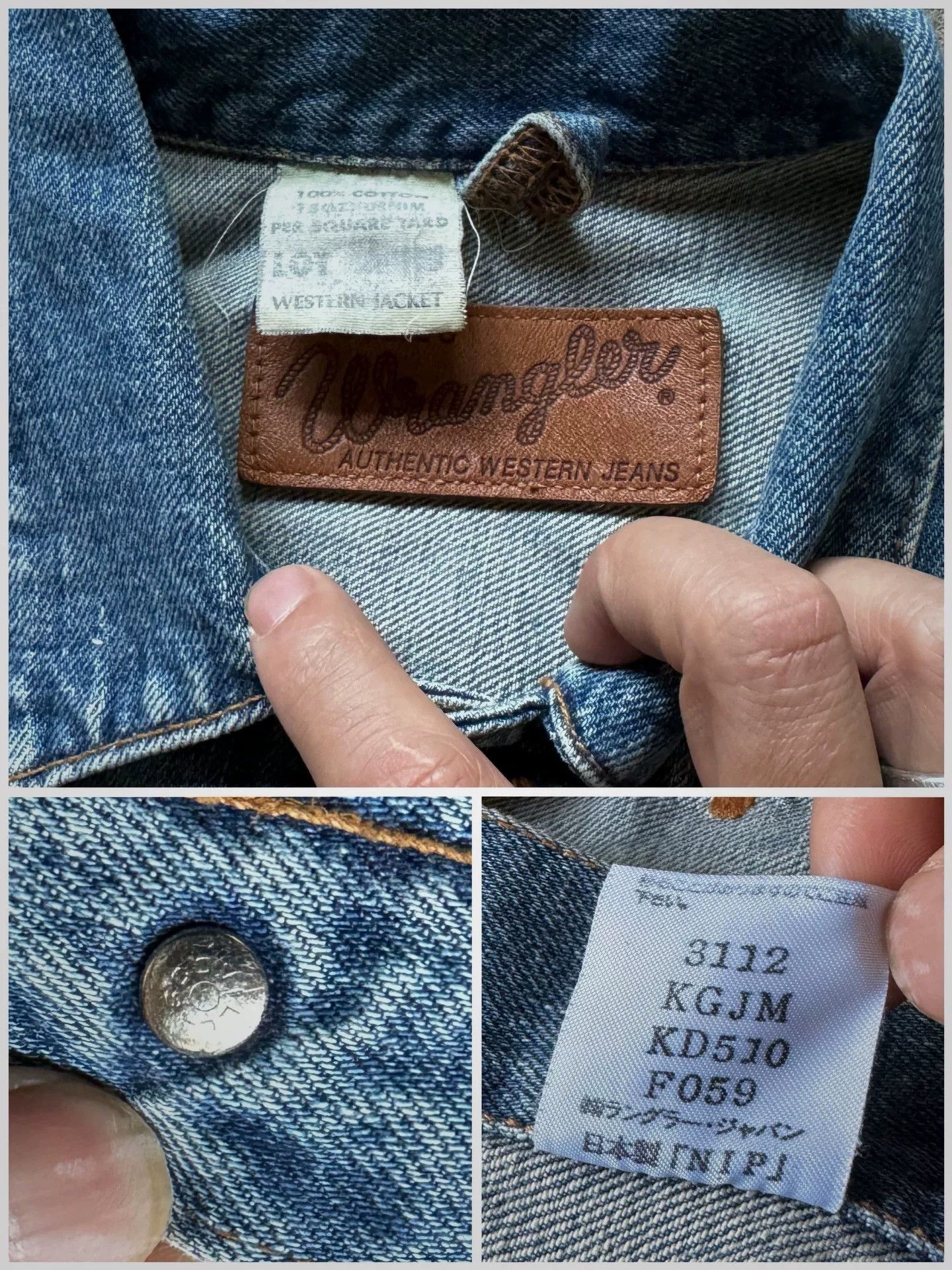 Vintage Vintage Wrangler 11MJ Denim Jacket Size US S / EU 44-46 / 1 - 5 Thumbnail