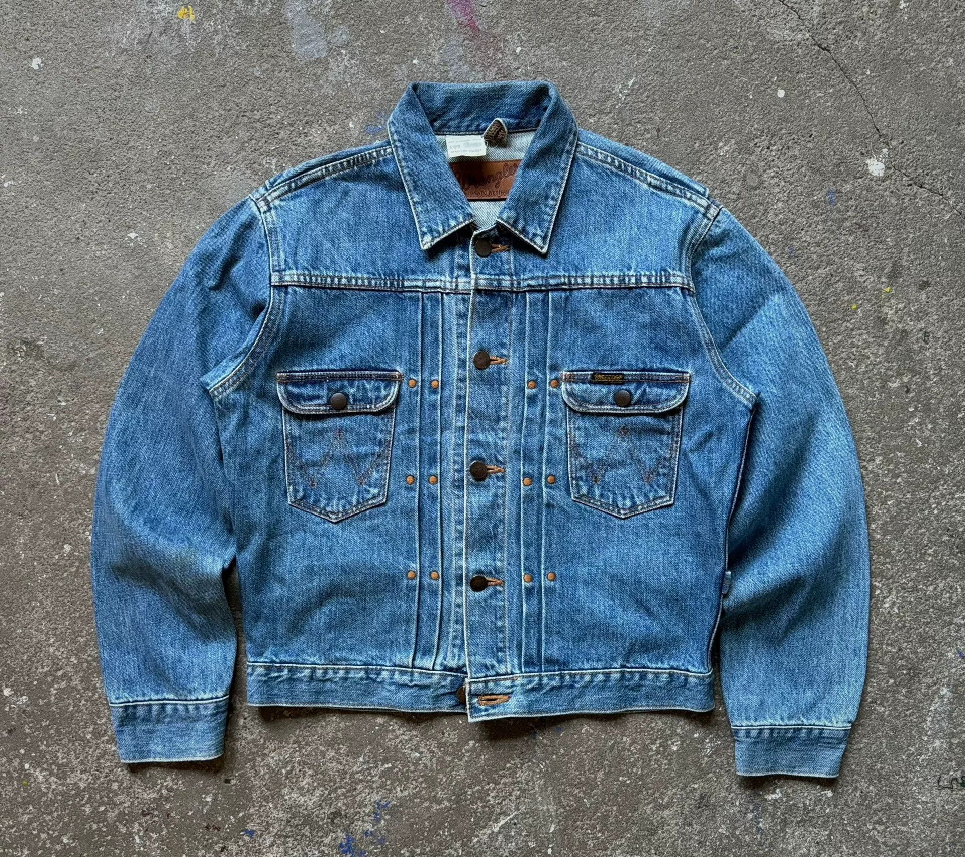 Vintage Vintage Wrangler 11MJ Denim Jacket Size US S / EU 44-46 / 1 - 4 Thumbnail