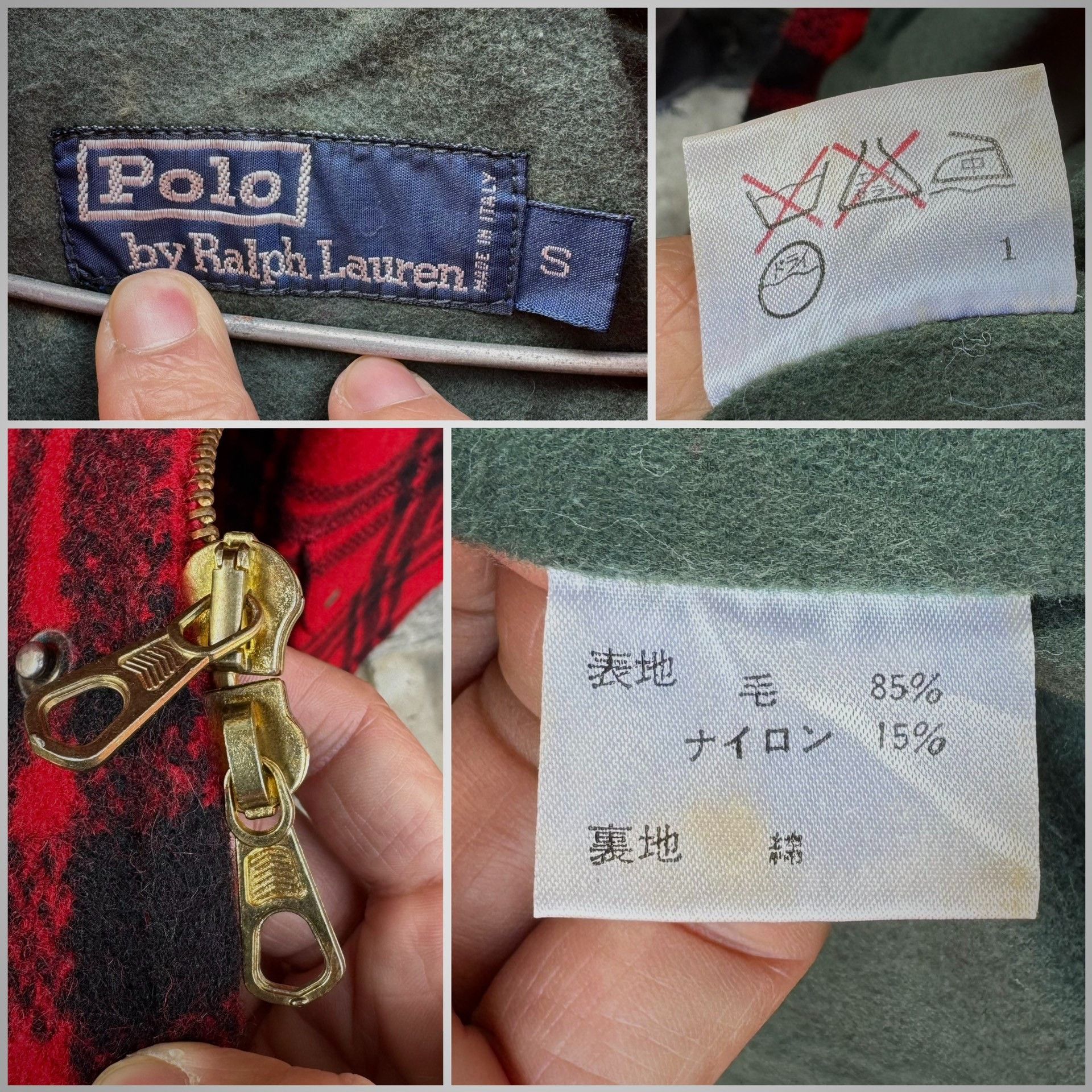 Vintage Vintage Polo Ralph Lauren Wool Coat Size US S / EU 44-46 / 1 - 4 Thumbnail
