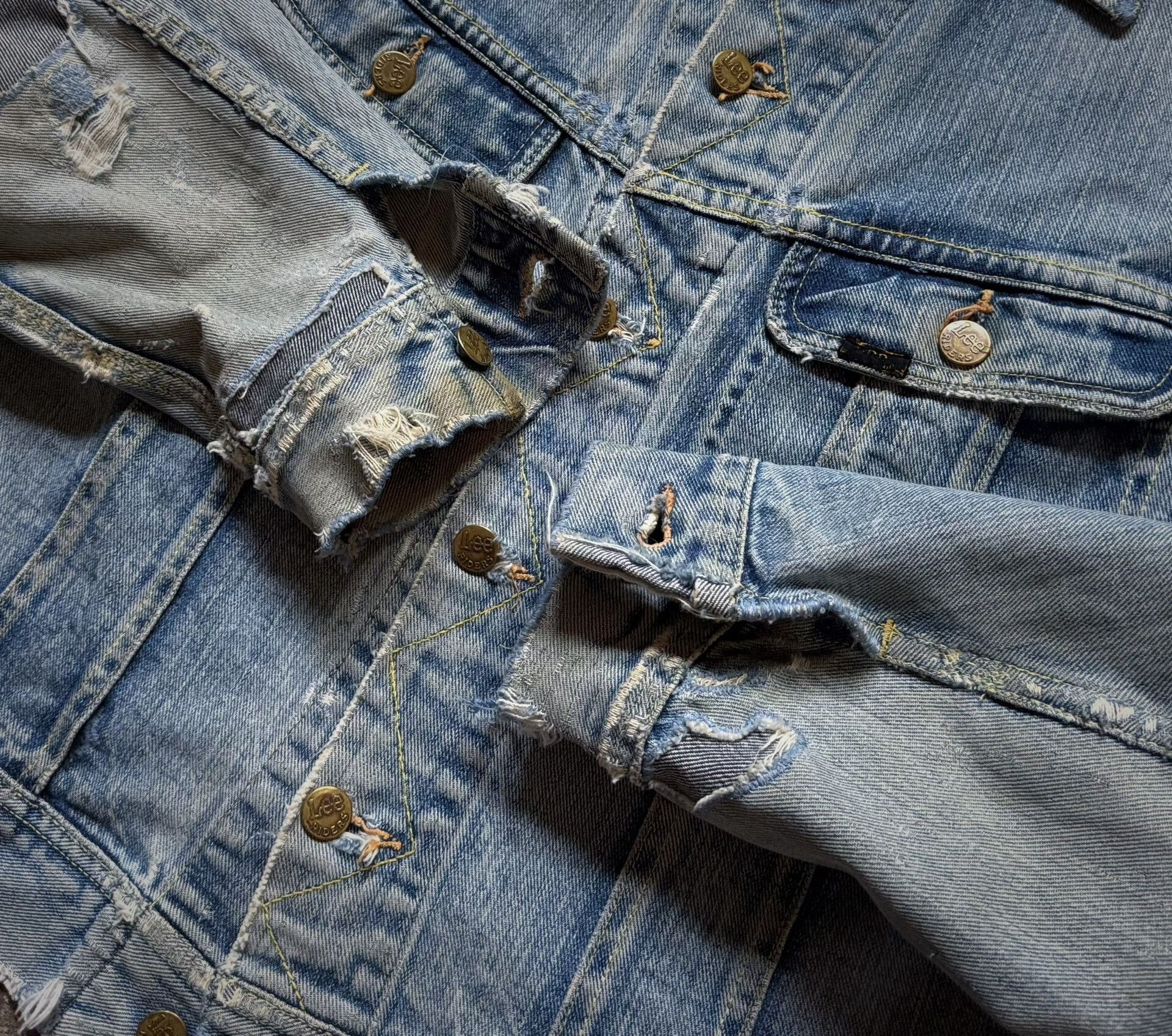 Vintage Vintage 60s Lee 101J Denim Jacket Size US XXS / EU 40 - 3 Thumbnail