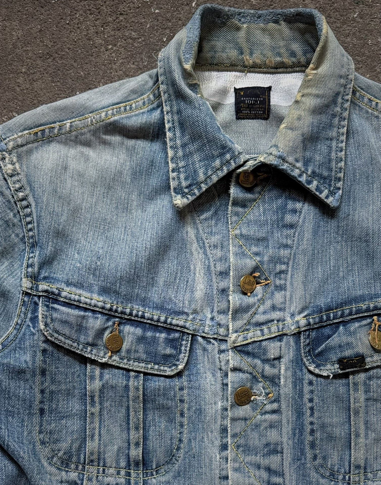 Vintage Vintage 60s Lee 101J Denim Jacket Size US XXS / EU 40 - 2 Thumbnail