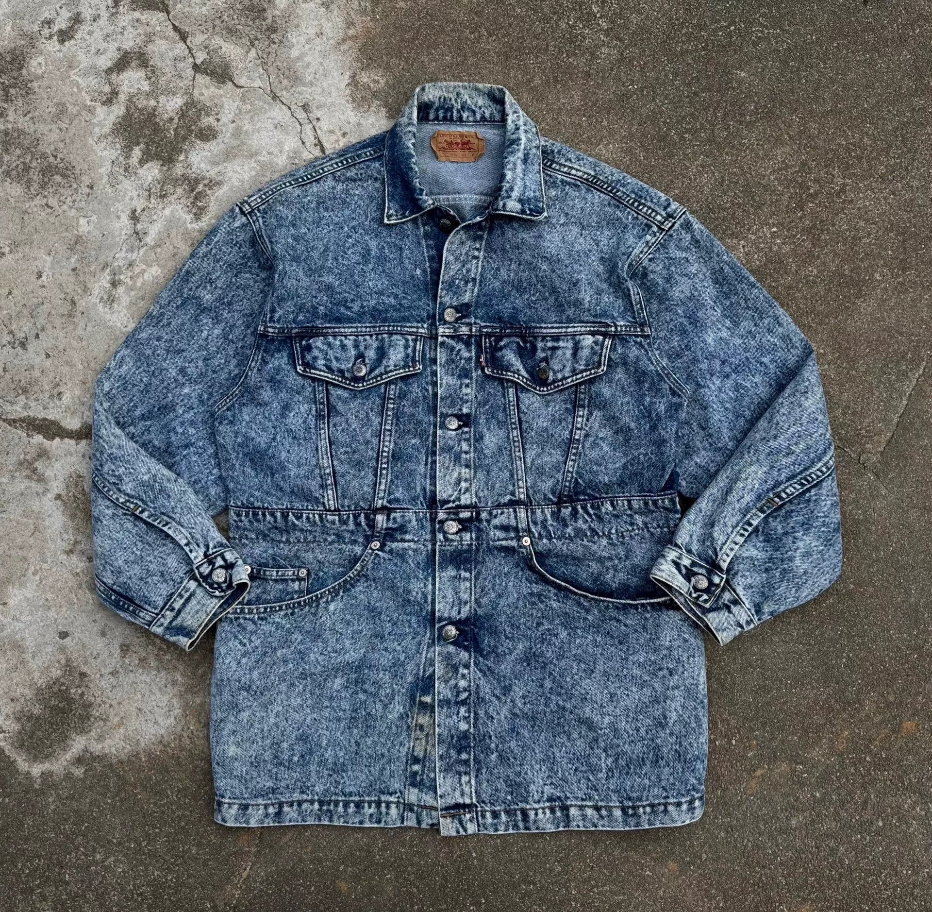 Vintage Vintage 1980s Levi's USA Denim Jacket Size US XXL / EU 58 / 5 - 2 Thumbnail