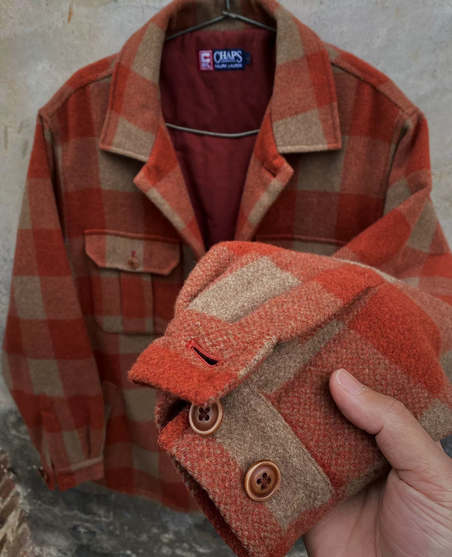 Vintage 1980-90s Polo Ralph Lauren Chaps Wool Coat Size US M / EU 48-50 / 2 - 3 Thumbnail