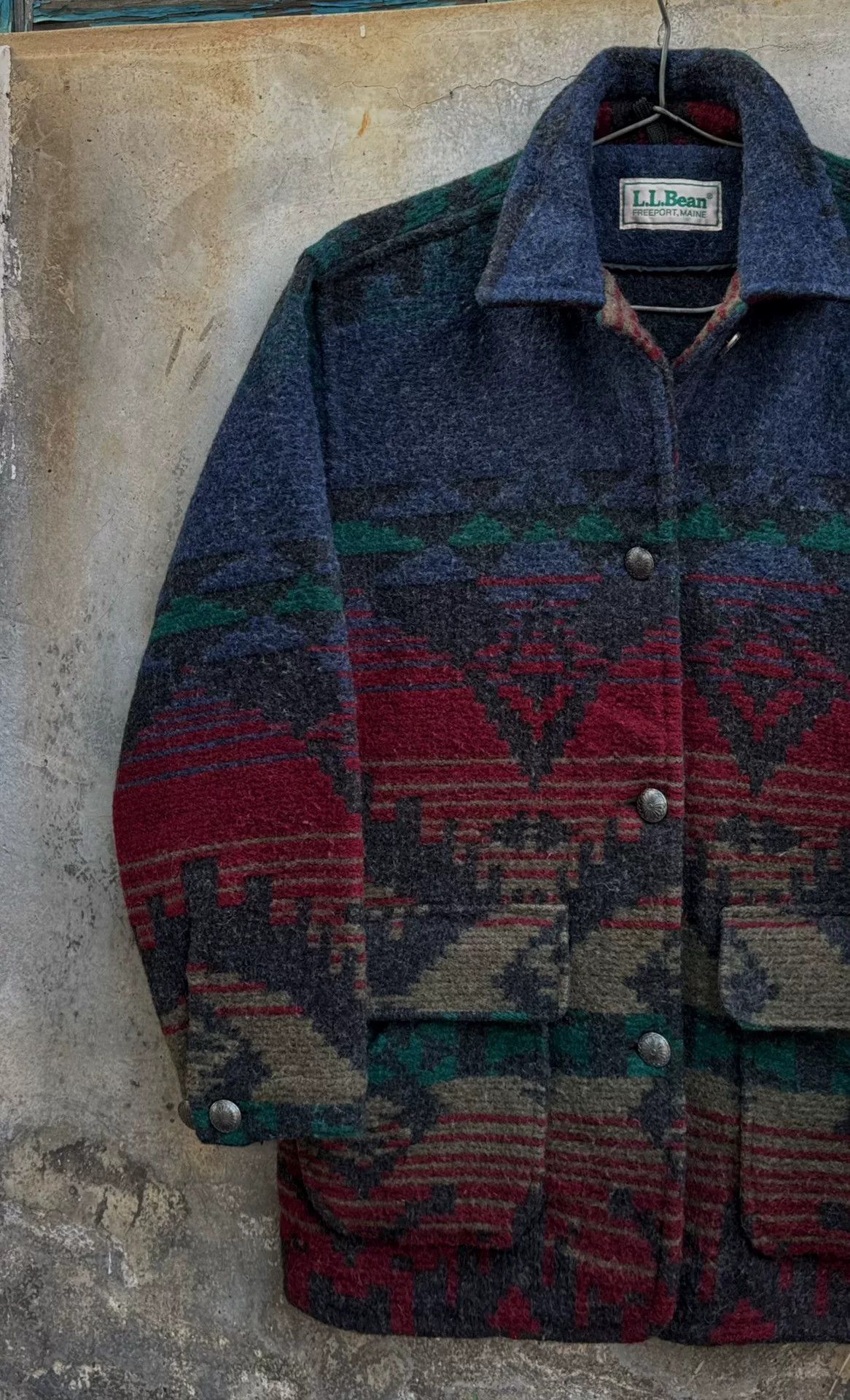 Vintage Vintage Woolrich L.L.Bean Wool Jacket Size US XL / EU 56 / 4 - 5 Thumbnail