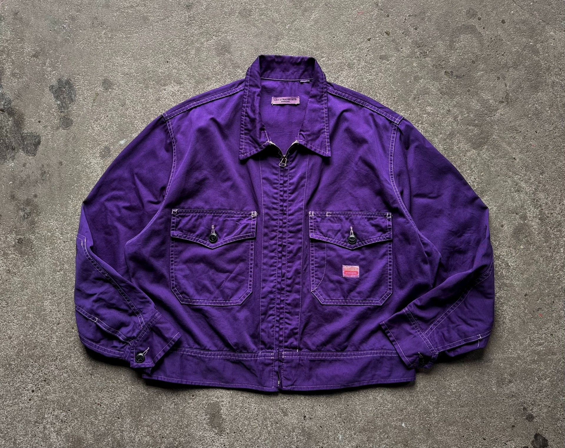Vintage Vintage 1993 Levis Workers Jacket Size US XXS / EU 40 - 2 Thumbnail