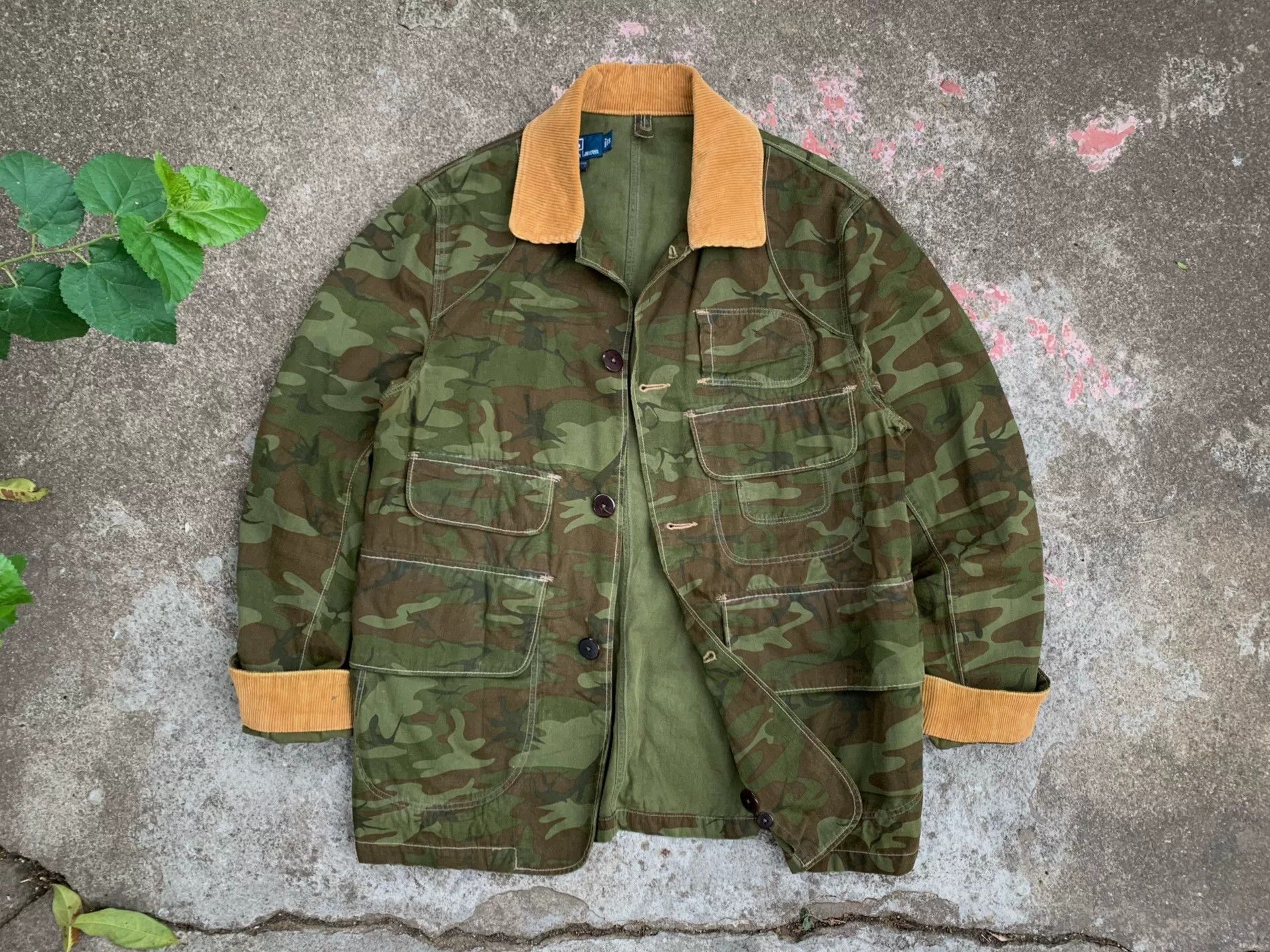 Vintage Vintage Polo Ralph Lauren Camouflage Jacket Size US S / EU 44-46 / 1 - 2 Thumbnail