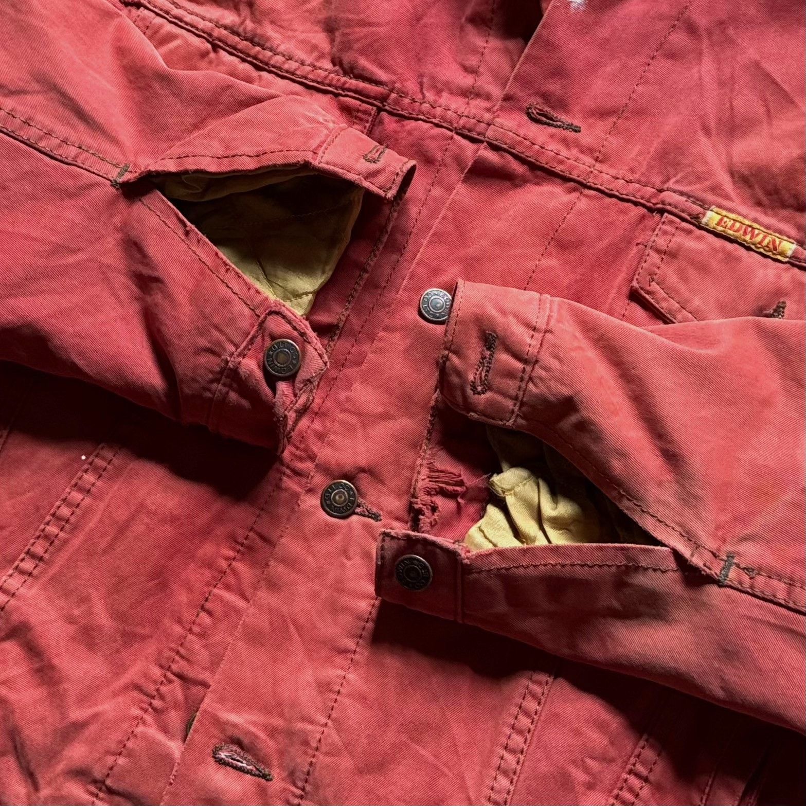 Vintage Vintage Edwin Boxy Trucker Jacket Size US XL / EU 56 / 4 - 3 Thumbnail