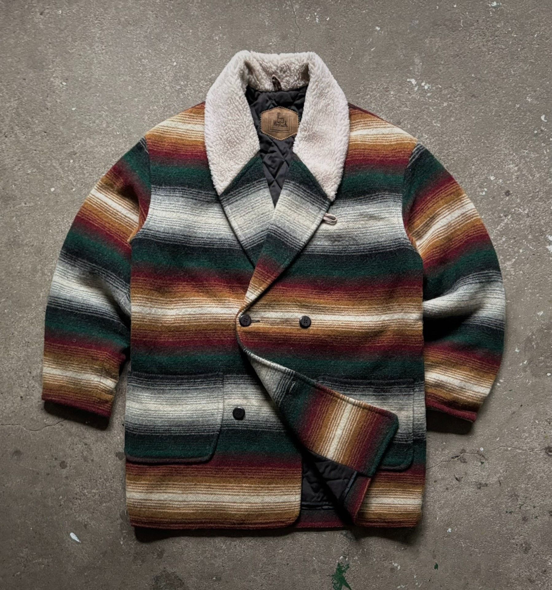 Vintage Vintage Woolrich Navajo Wool Coat Size US M / EU 48-50 / 2 - 2 Thumbnail