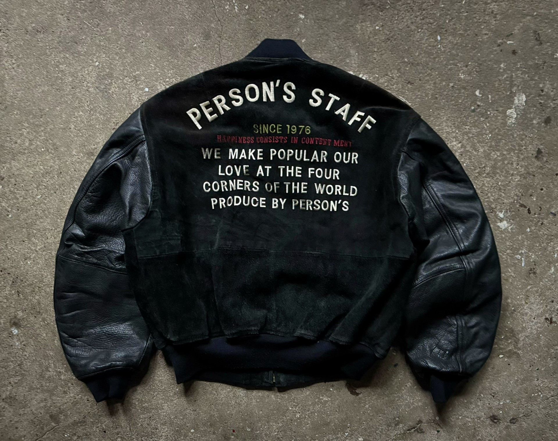 Vintage Vintage 80s Person's Leather Baseball Jacket Size US M / EU 48-50 / 2 - 6 Thumbnail