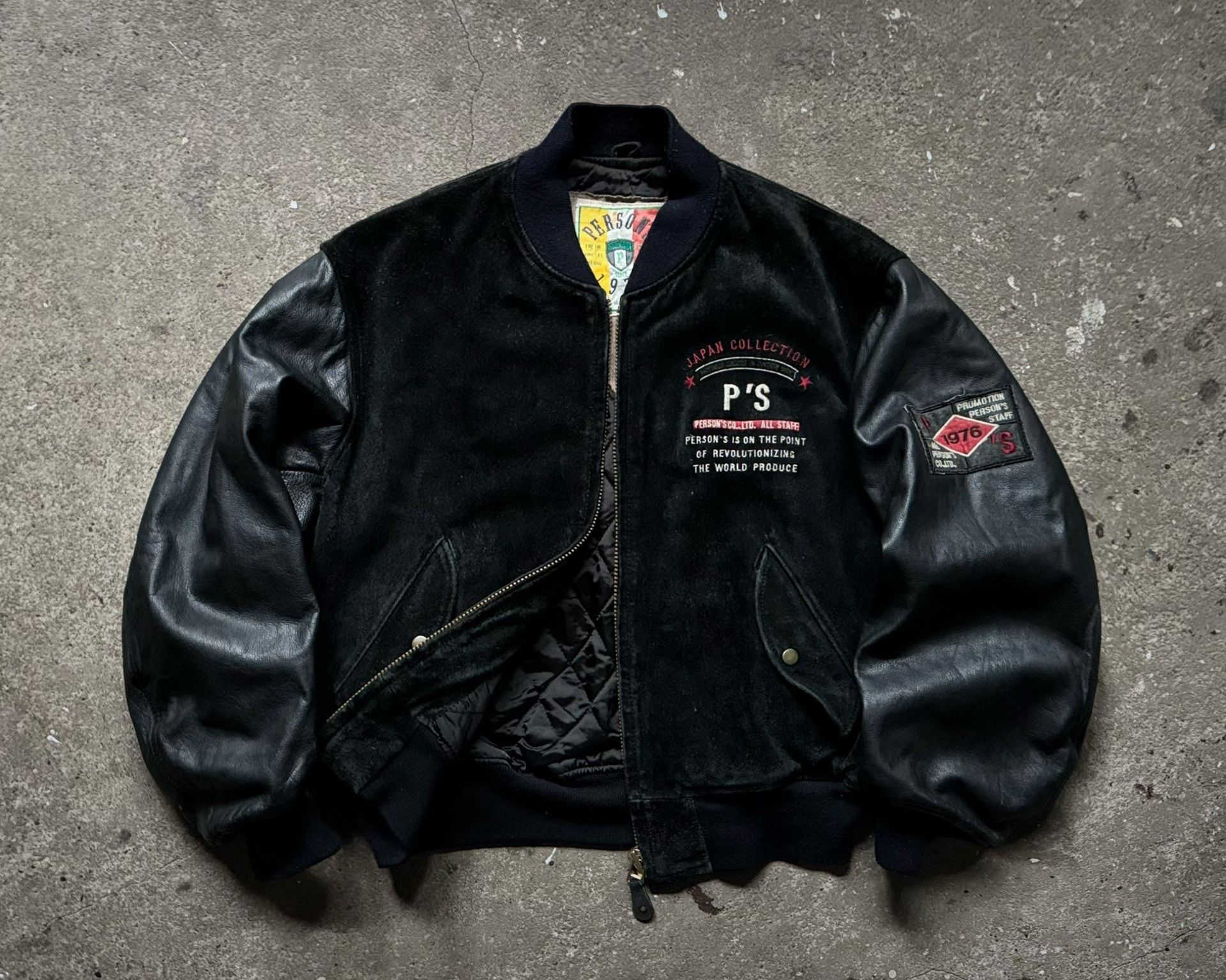 Vintage Vintage 80s Person's Leather Baseball Jacket Size US M / EU 48-50 / 2 - 2 Thumbnail