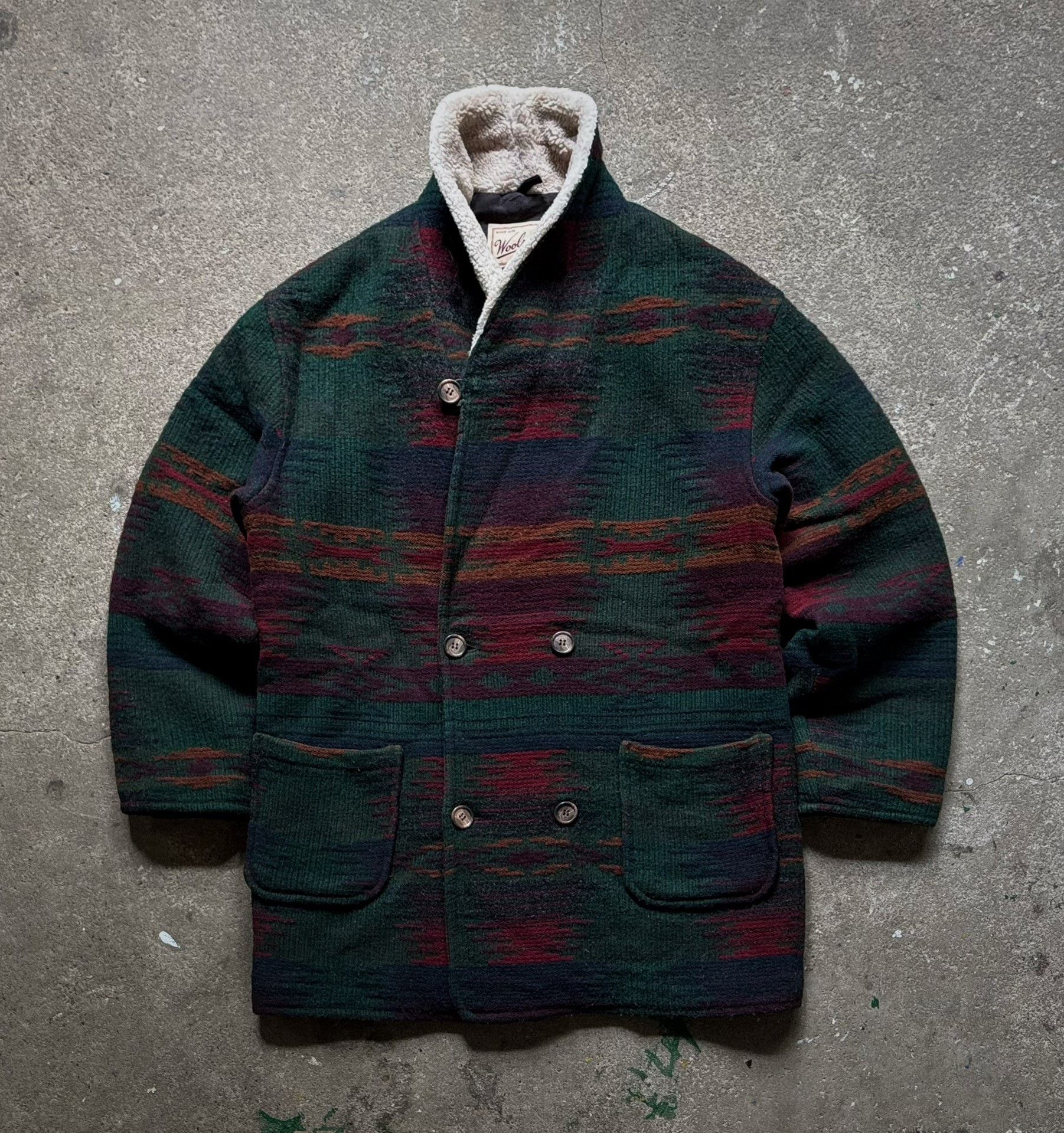 Vintage Vintage Woolrich Navajo Wool Coat Size US M / EU 48-50 / 2 - 2 Thumbnail