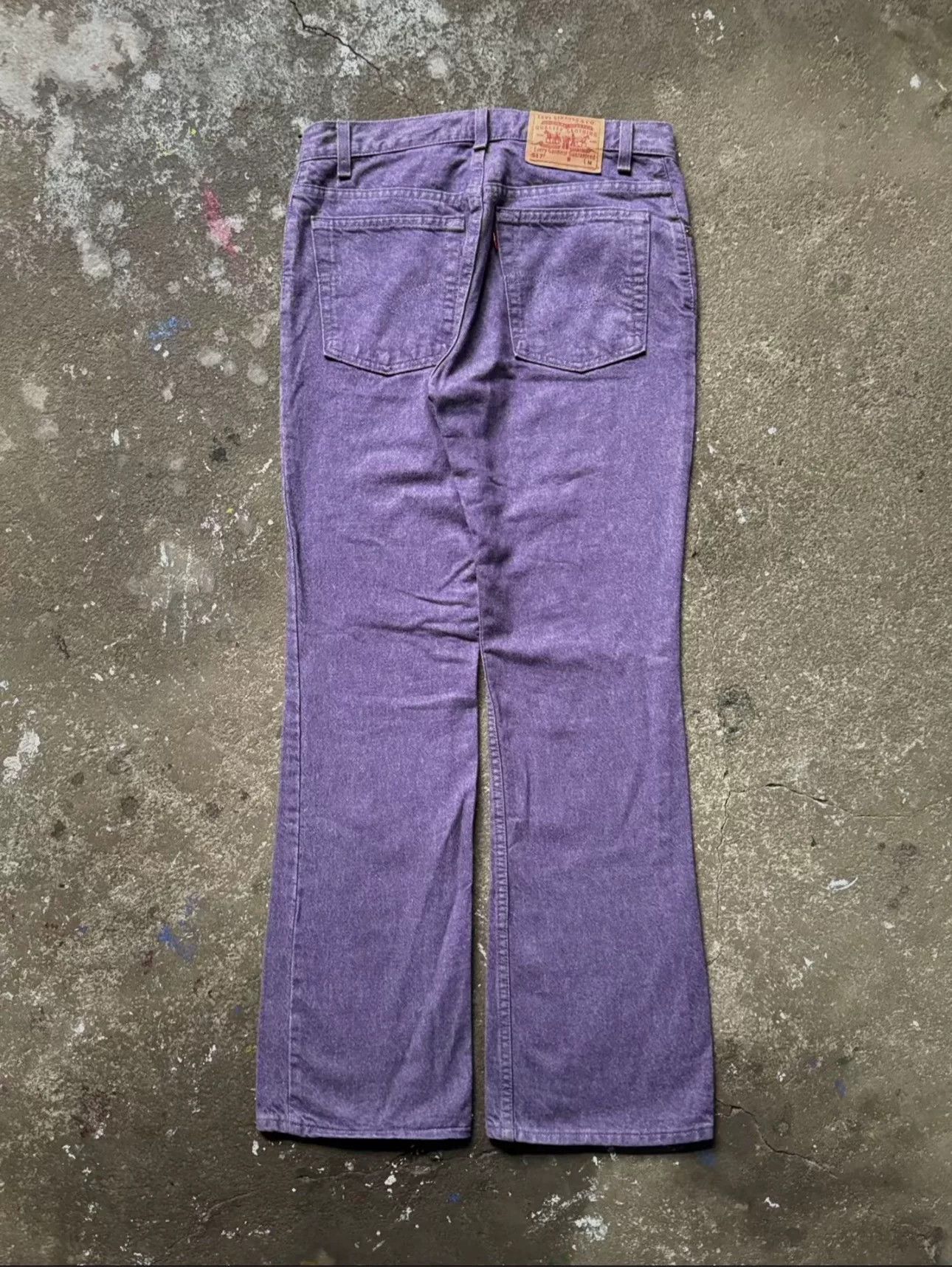 Vintage Vintage Levi's 517 Purple Jeans Size US 30 / EU 46 - 4 Thumbnail