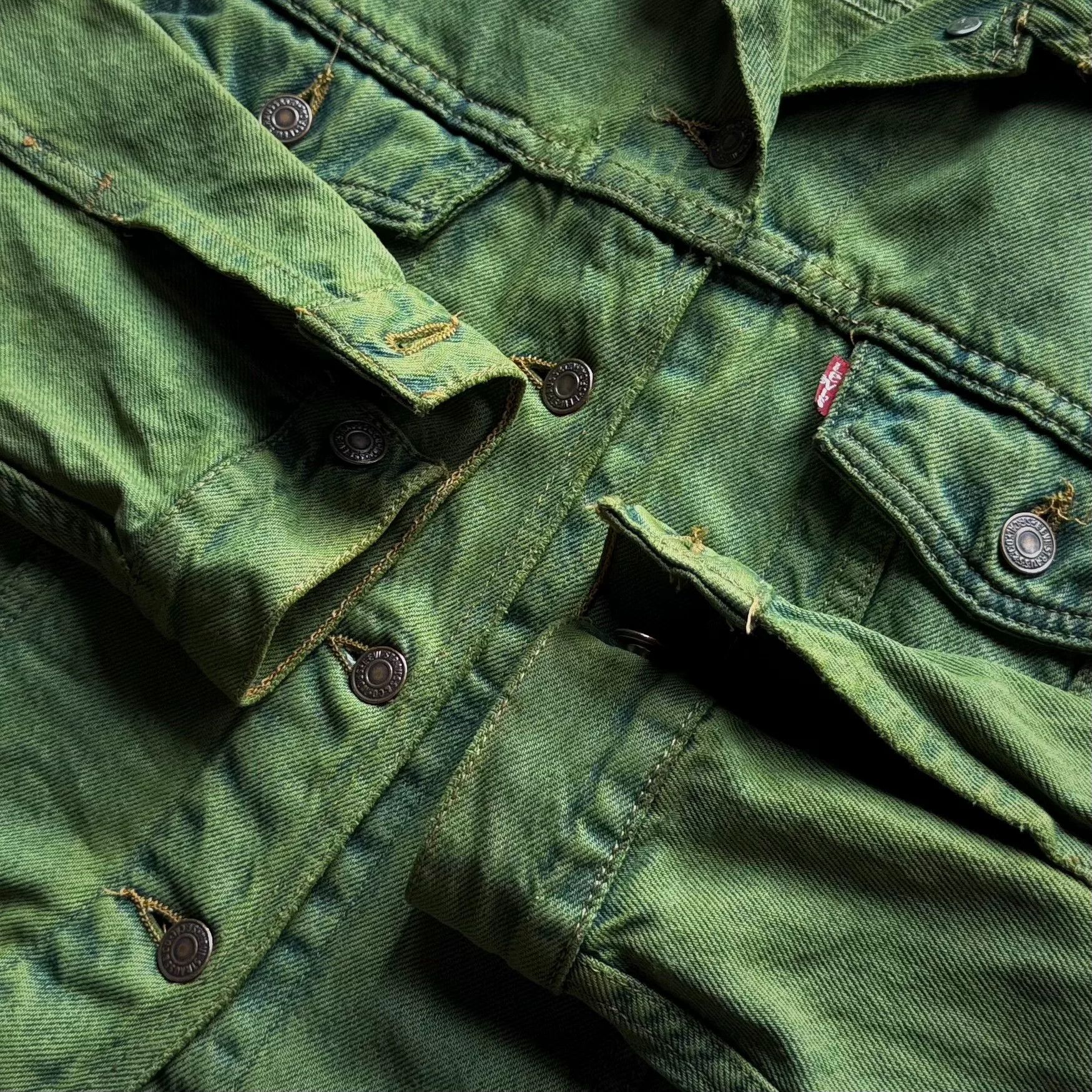 Vintage Vintage 1995 Levis Boxy Green Jacket Size US M / EU 48-50 / 2 - 3 Thumbnail