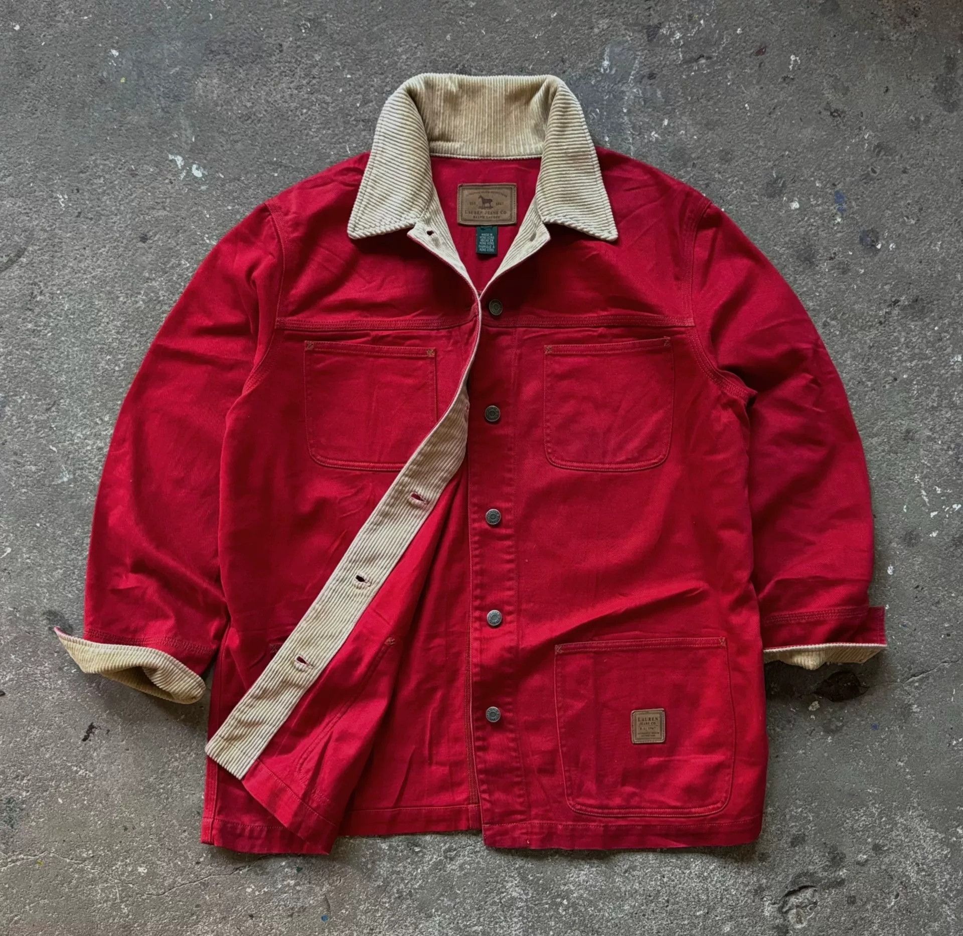 Vintage 1990s Polo Ralph Lauren Vintage Canvas Jacket Size US XL / EU 56 / 4 - 2 Thumbnail